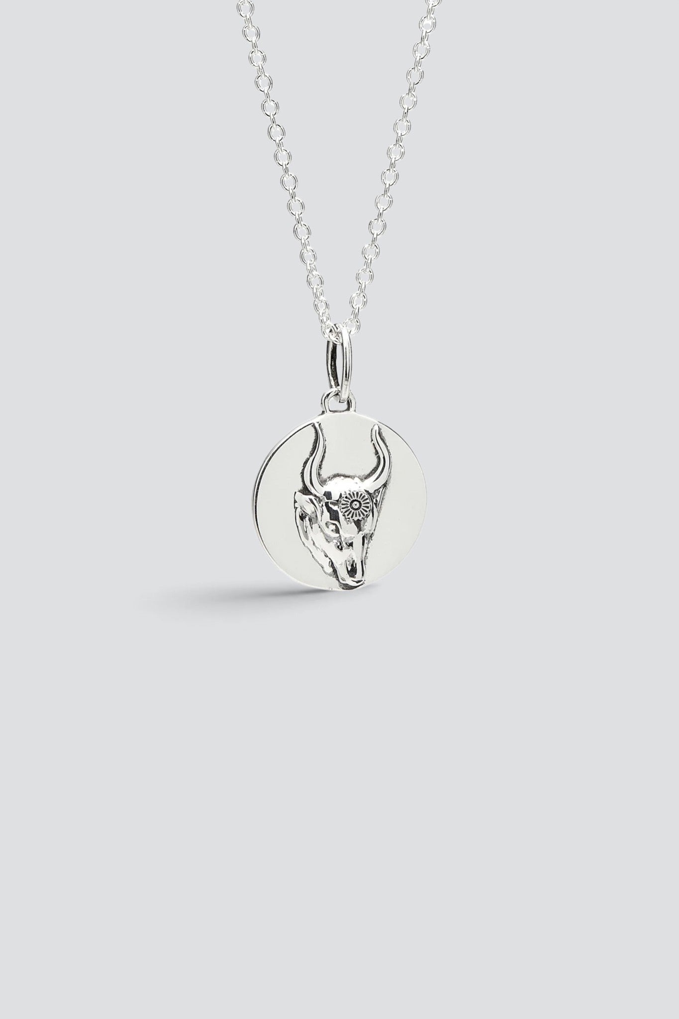 Silver Taurus Mini Zodiac Pendant