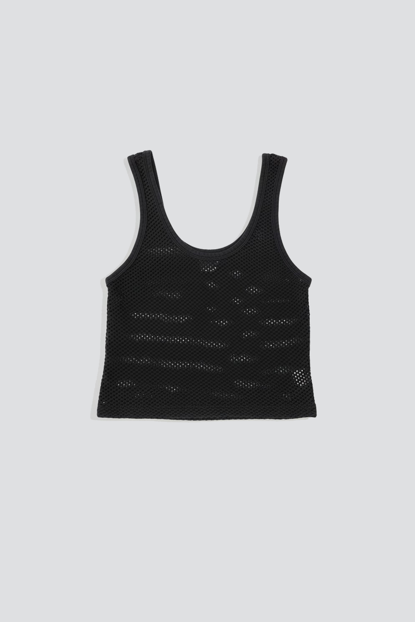 Black Mesh Sporty Tank