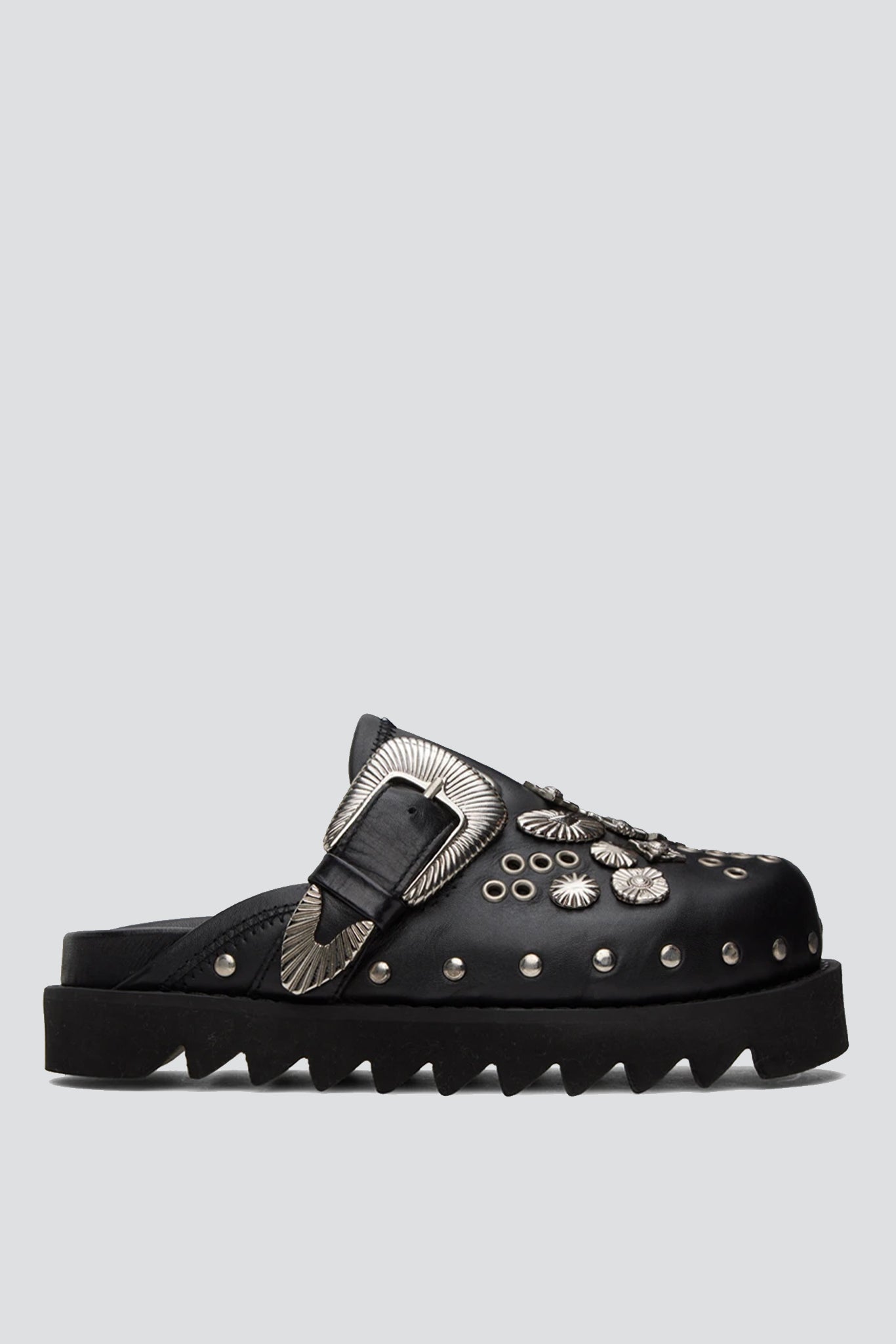 Black Metal Sabot Loafer - Assembly New York | Assembly New York