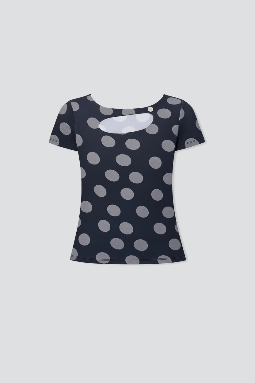 Polka Dot Key Short Sleeve