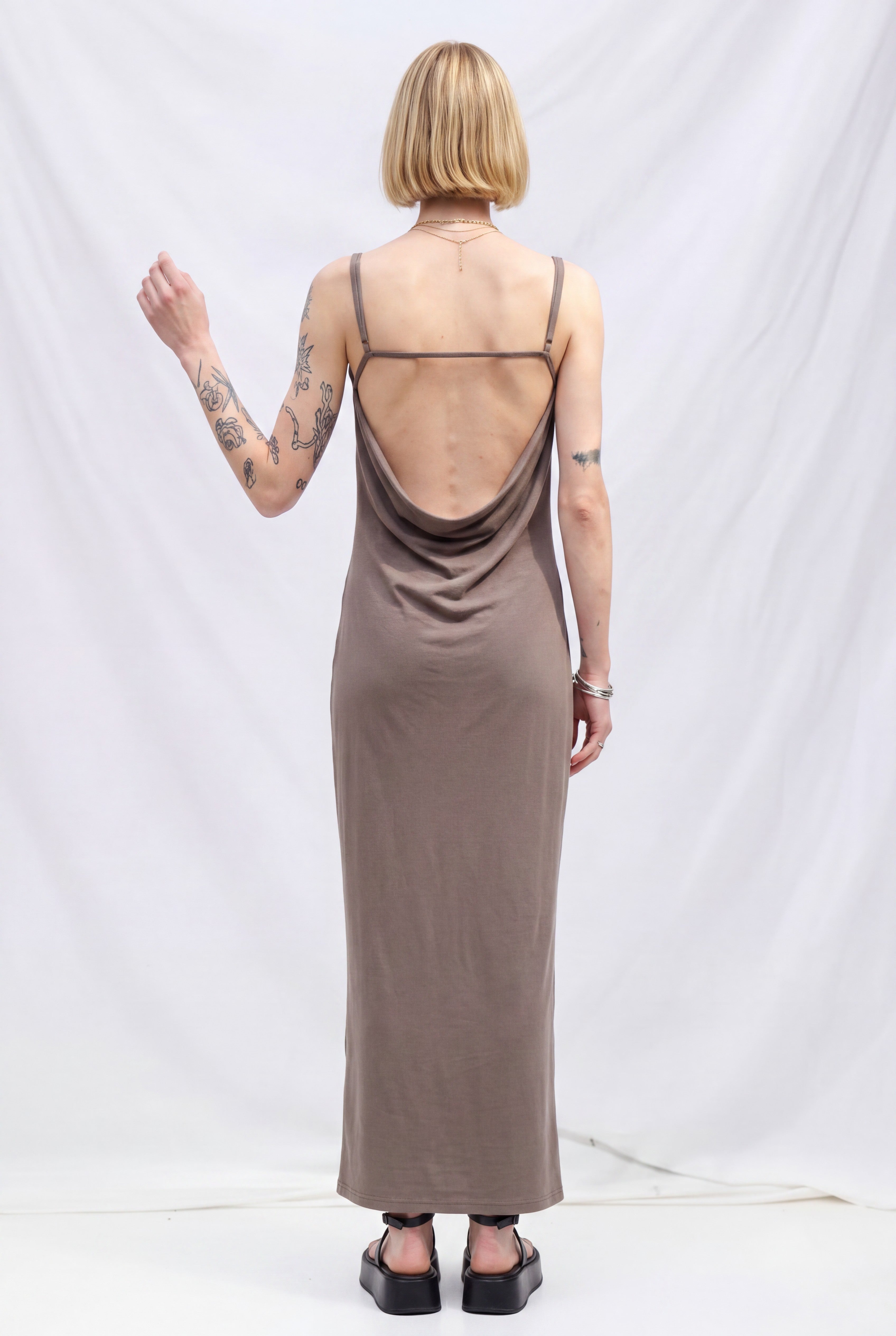 Mushroom Nightline Long Dress