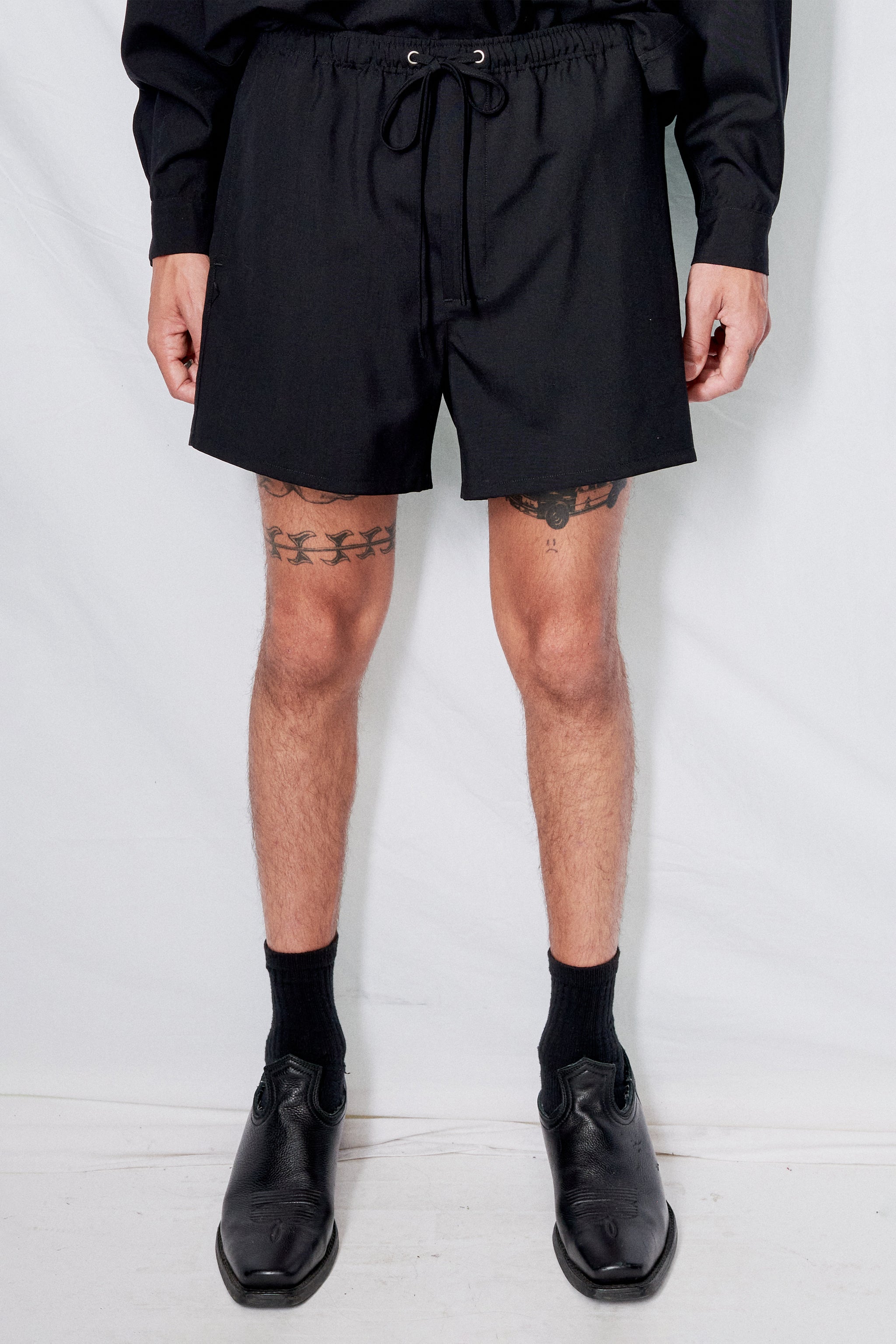 Black Suiting Camp Short