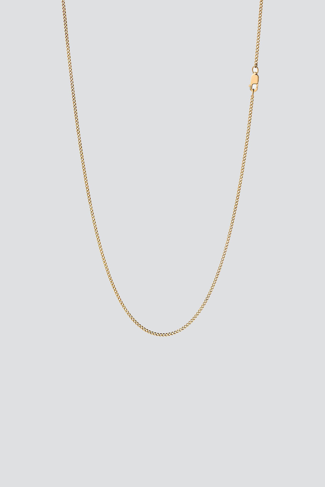 Gold Vermeil 1.3mm Cuban Chain Necklace