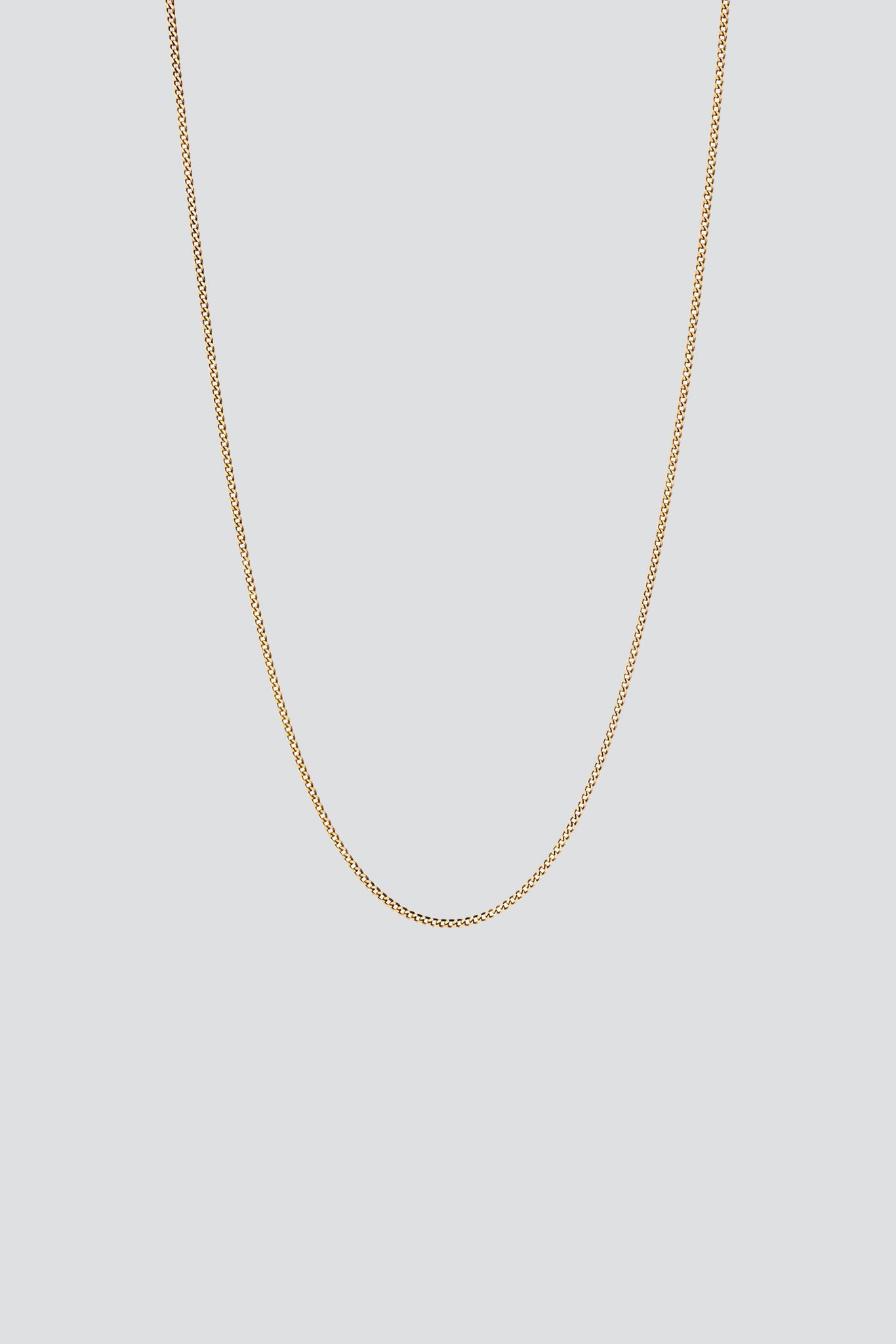 Gold Vermeil 1.3mm Cuban Chain Necklace