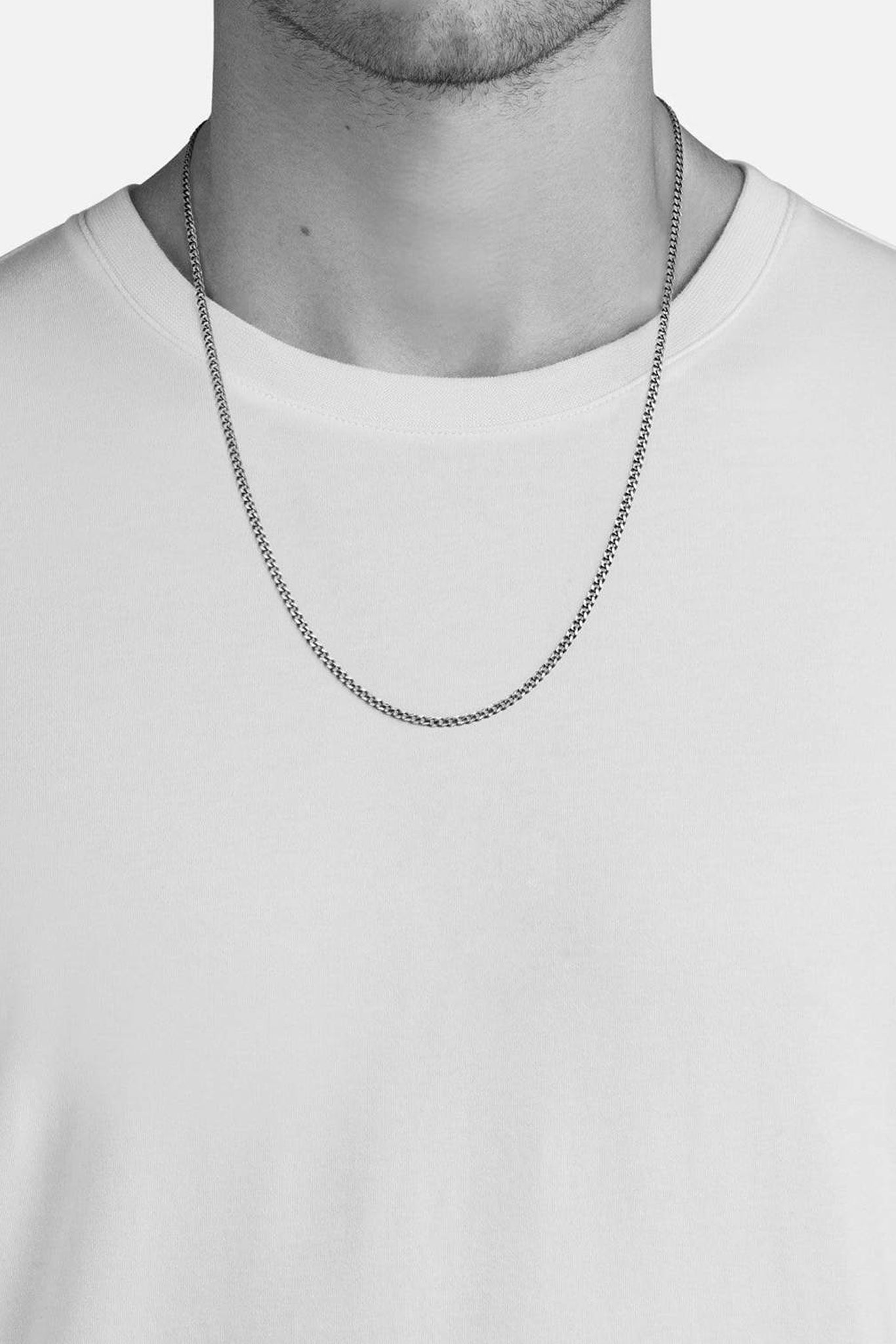 Sterling Silver 3mm Cuban Chain Necklace