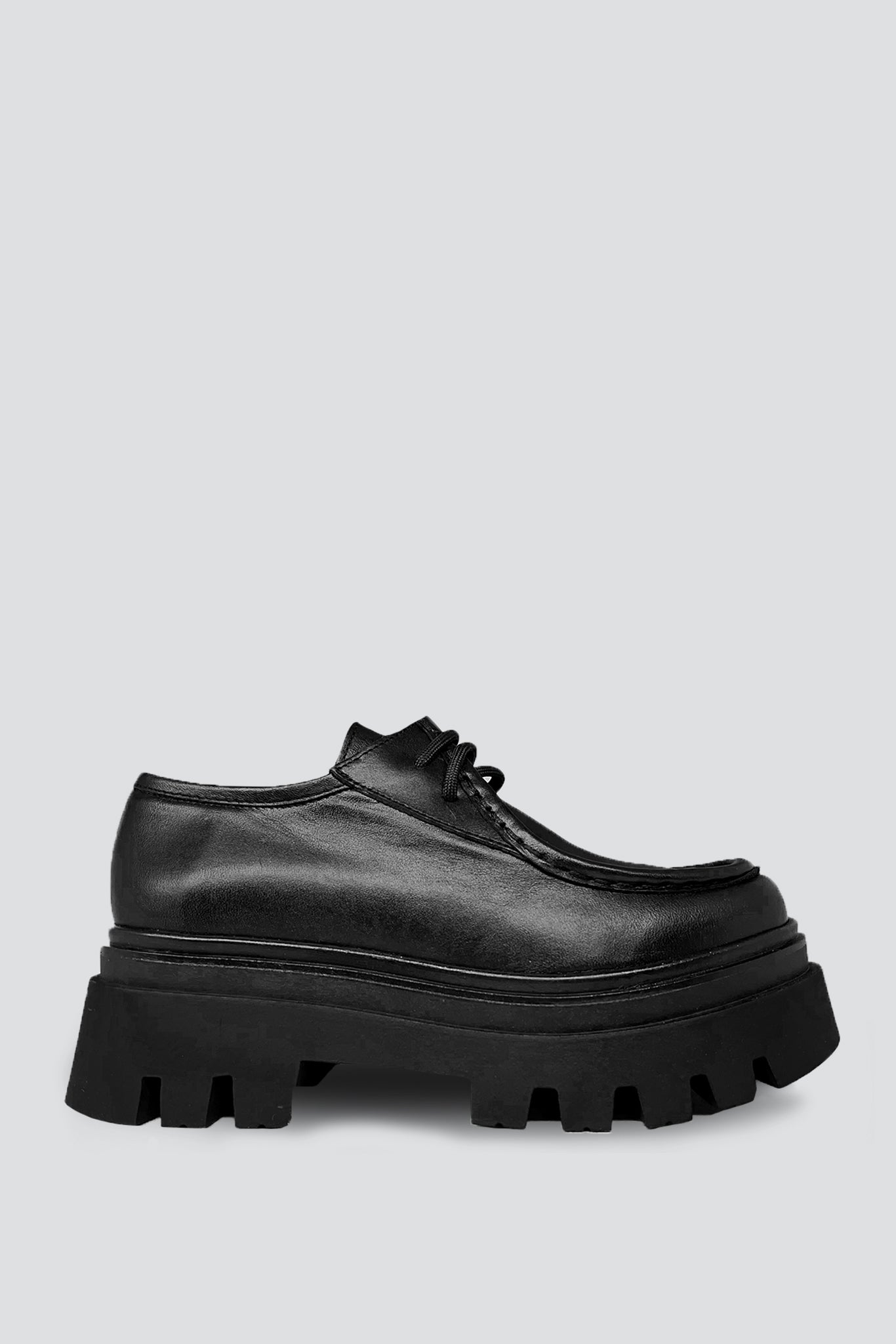 Black Leather Tycoon Shoe
