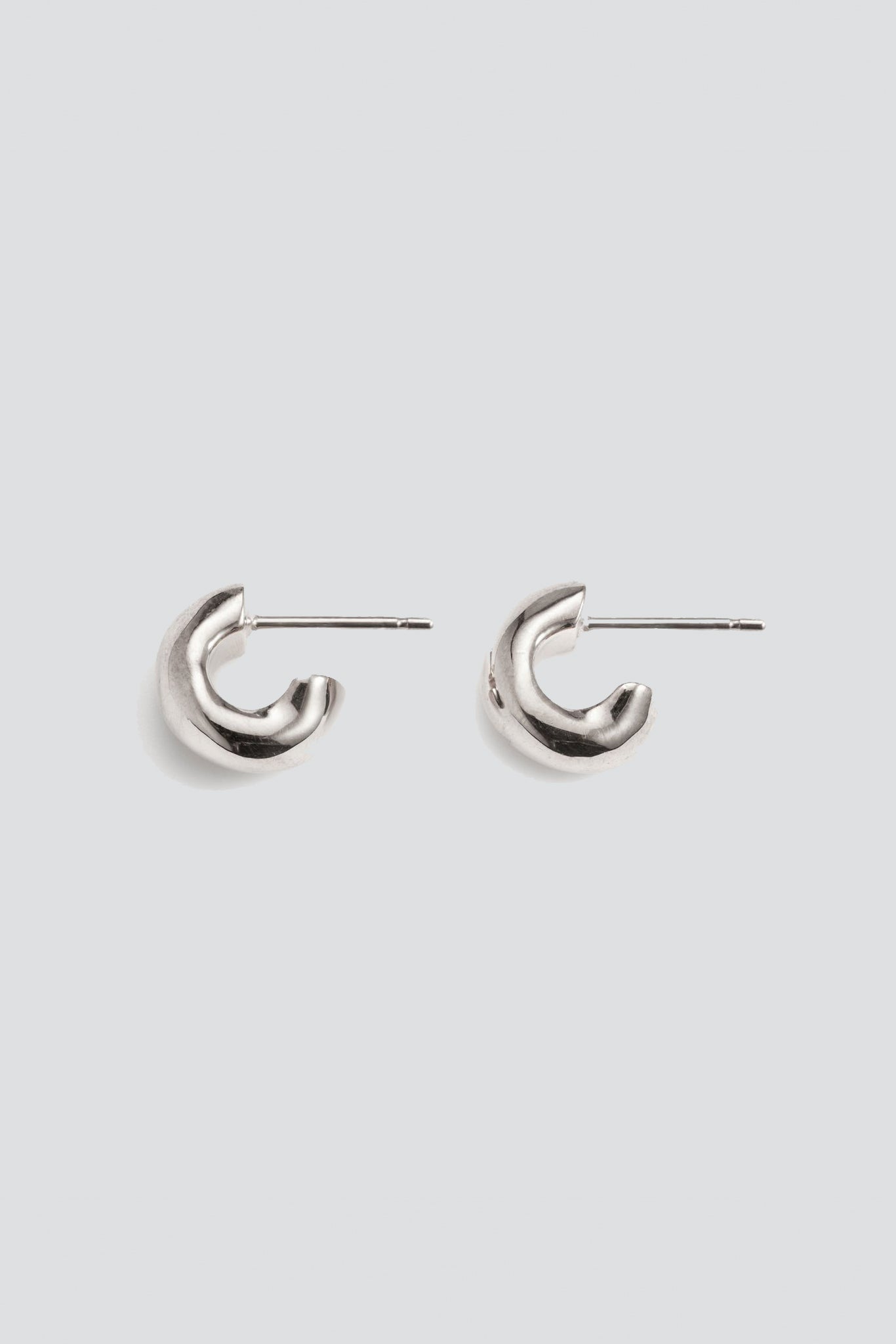 Sterling Silver Mini Dahlia Huggies