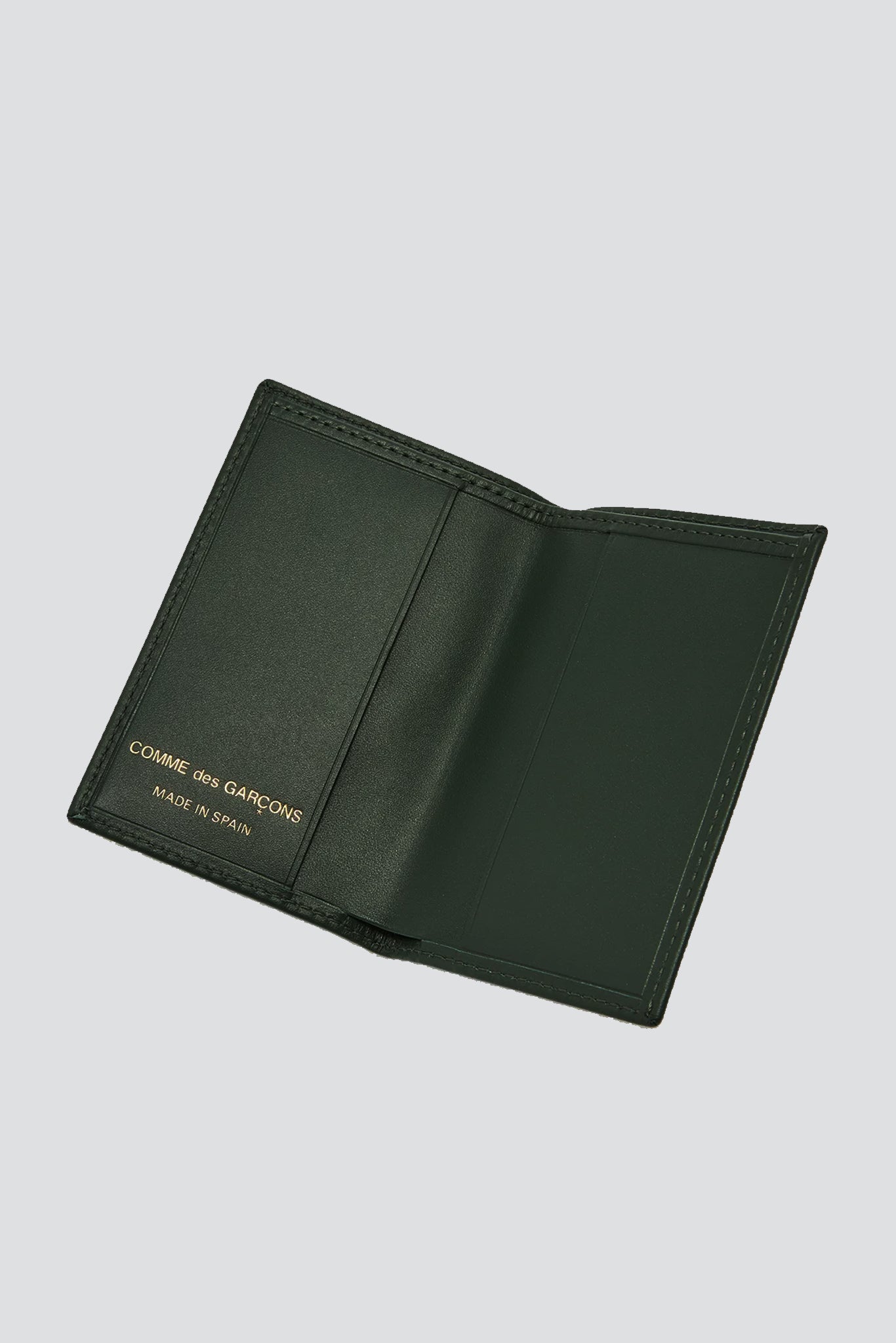 Leather Bi-Fold Wallet - Bottle Green - SA6400