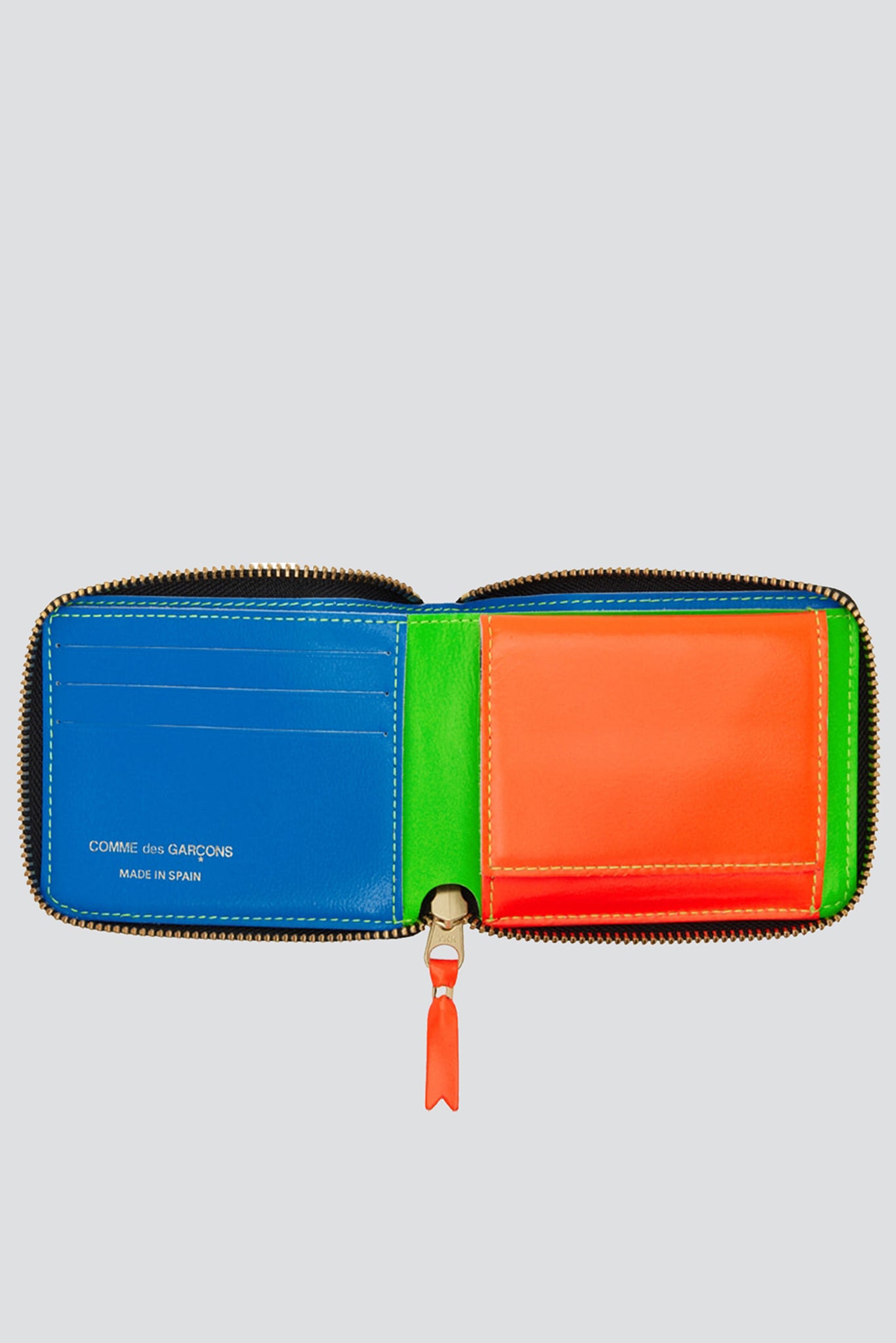 Super Fluo Leather Wallet - Green - SA7100SF