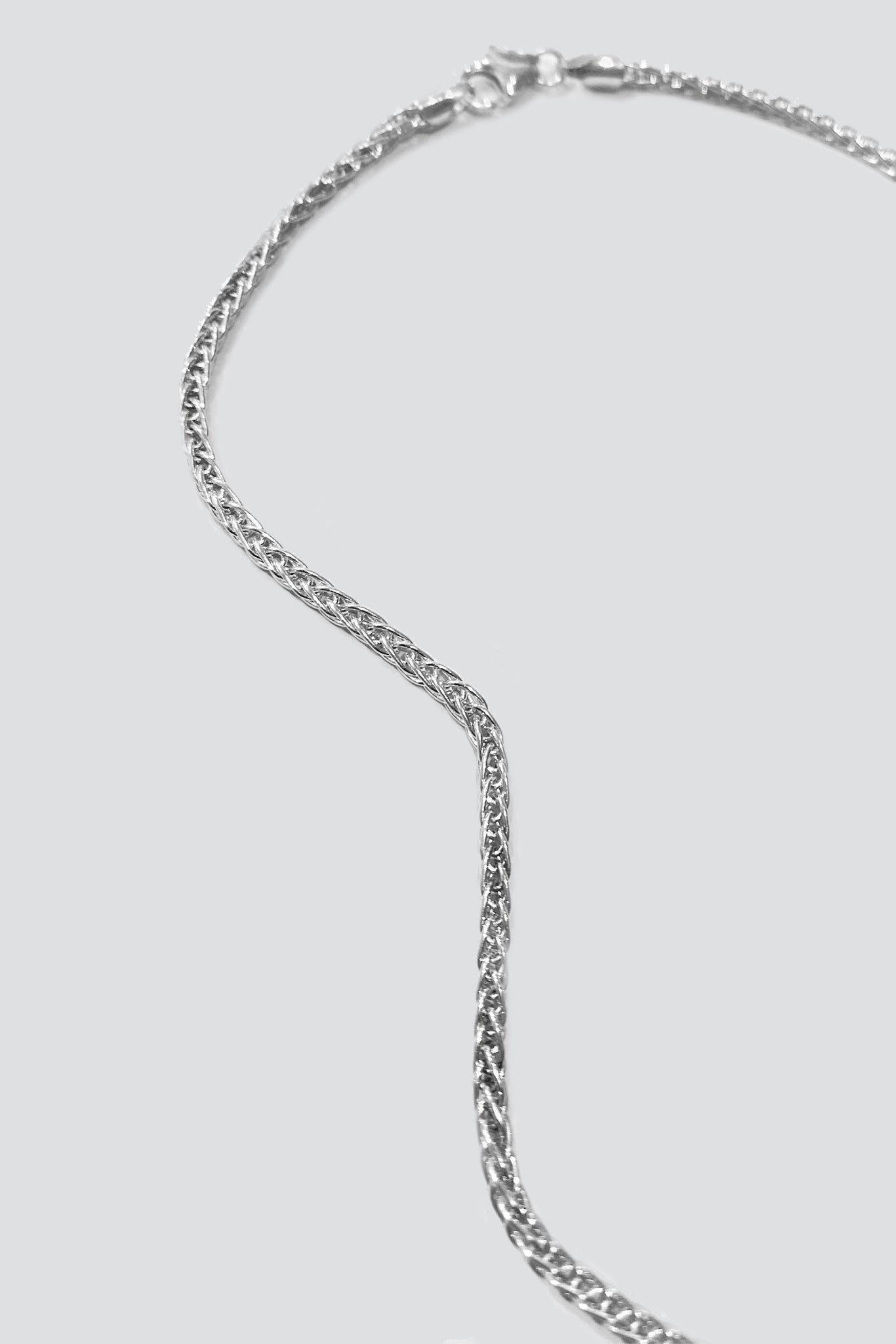 Sterling Silver Woven Chain Necklace