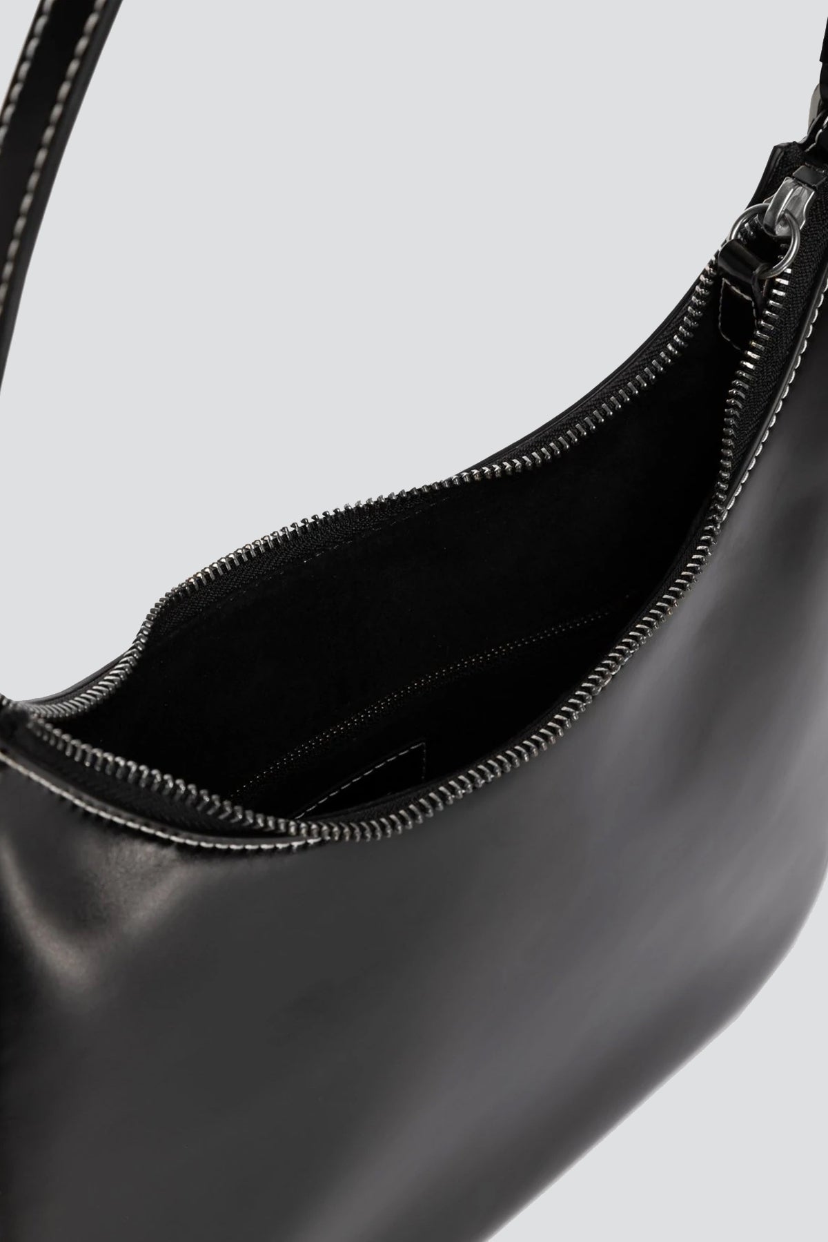 Black Leather Alec Bag