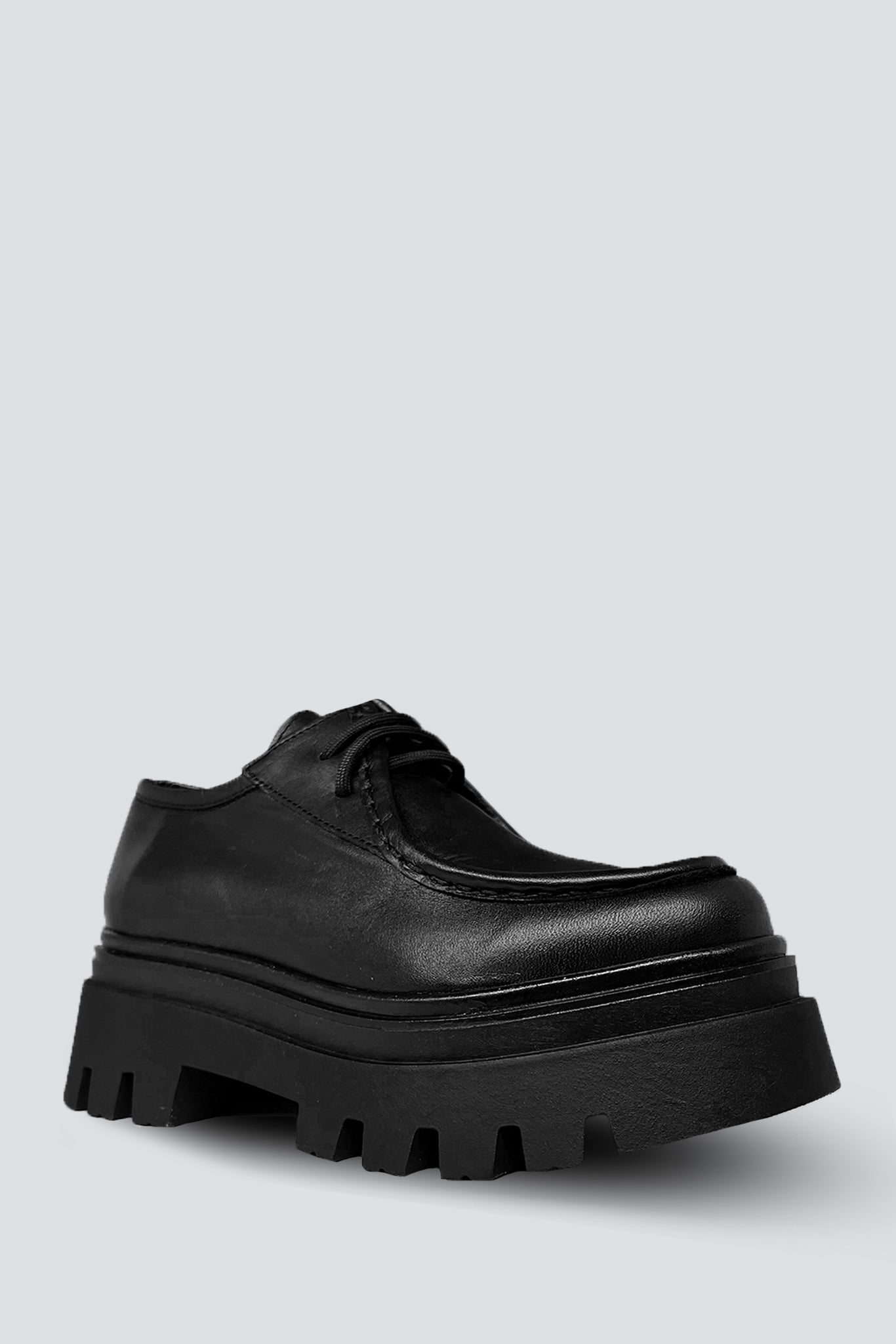 Black Leather Tycoon Shoe