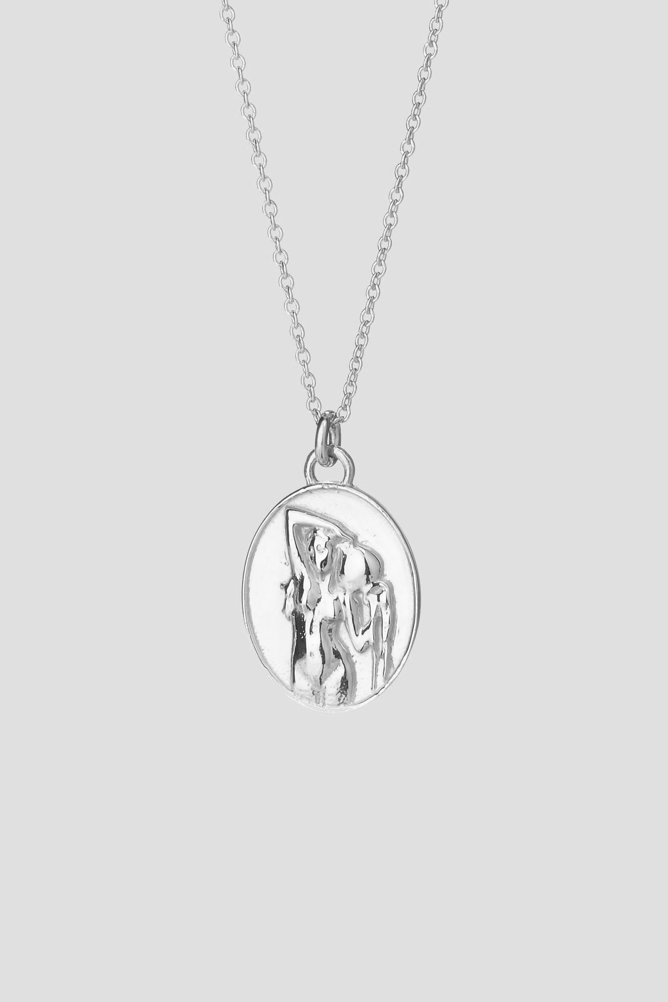Aquarius Silver Zodiac Pendant Necklace - Narrative Jewelry