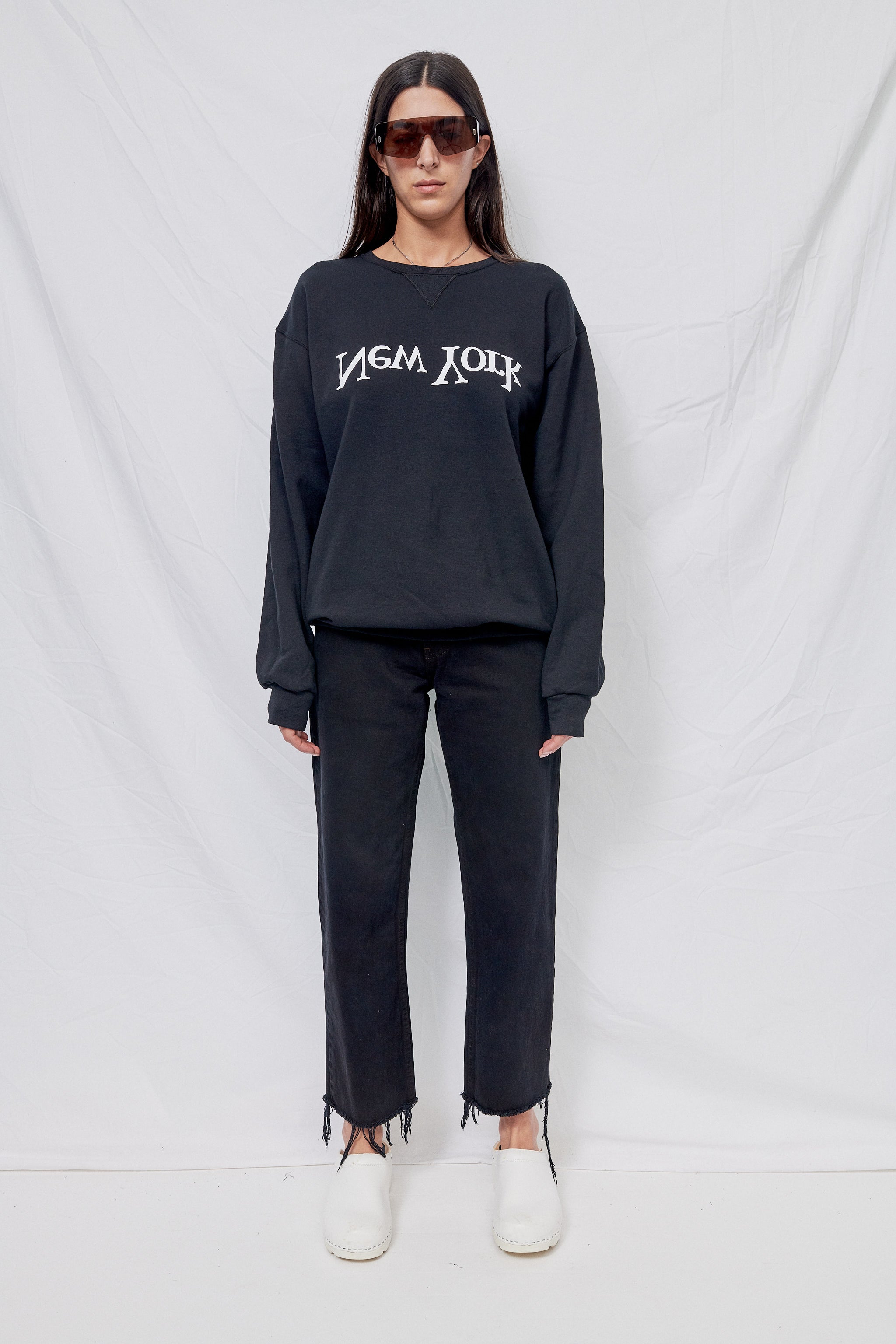 Black New York Logo Sweatshirt