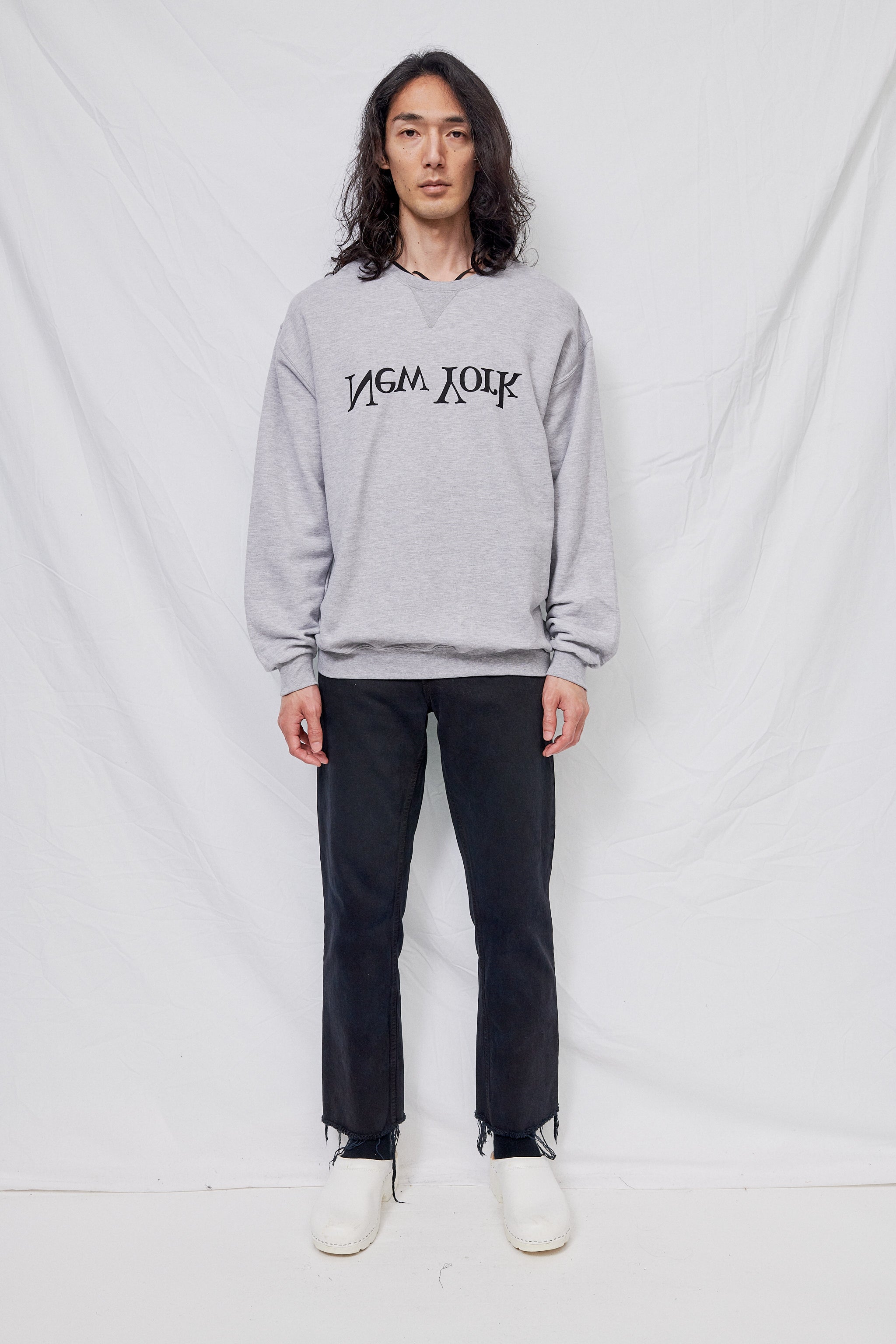 Grey New York Logo Sweatshirt