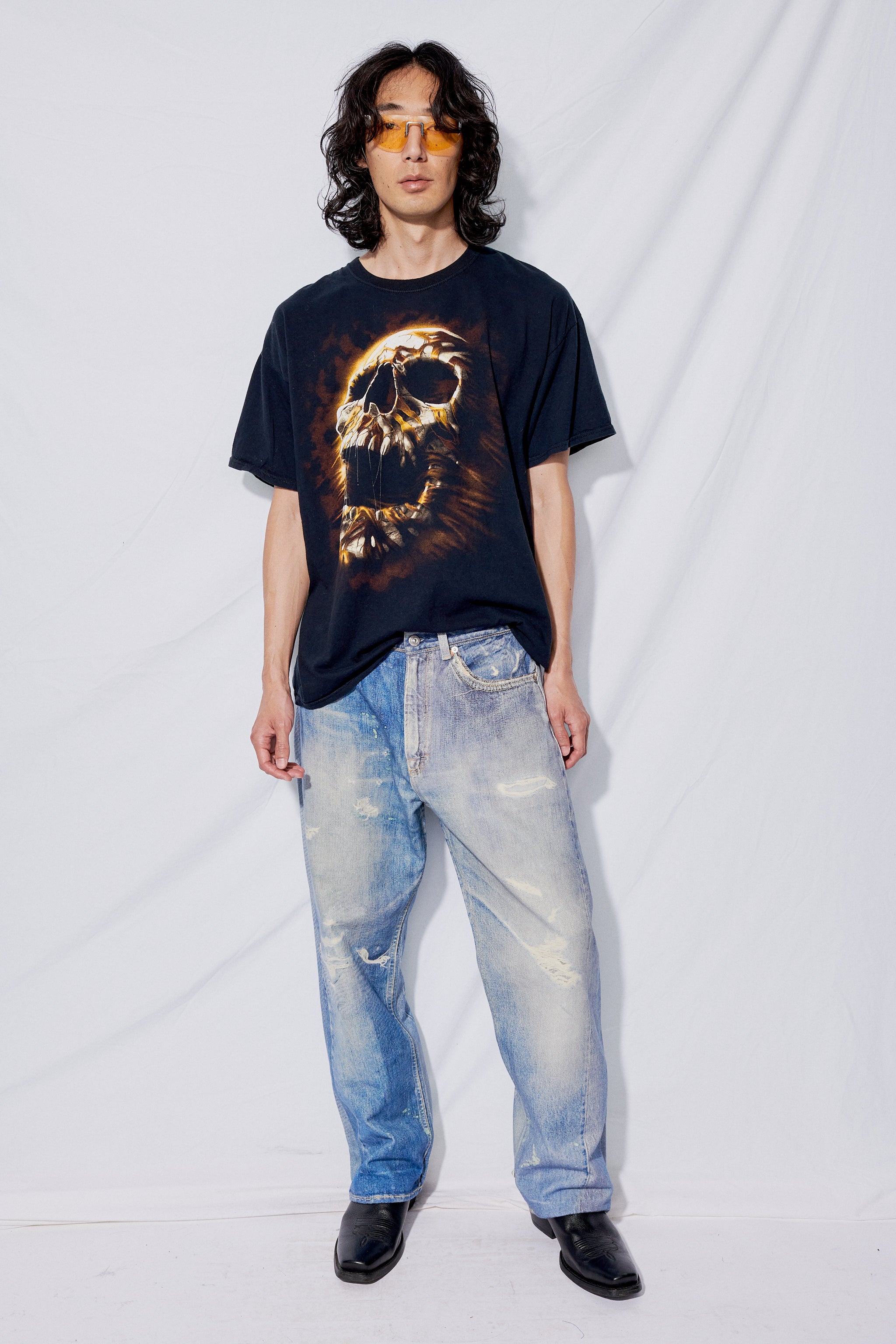 Digital Denim Print Third Cut Pant - Assembly New York | Assembly