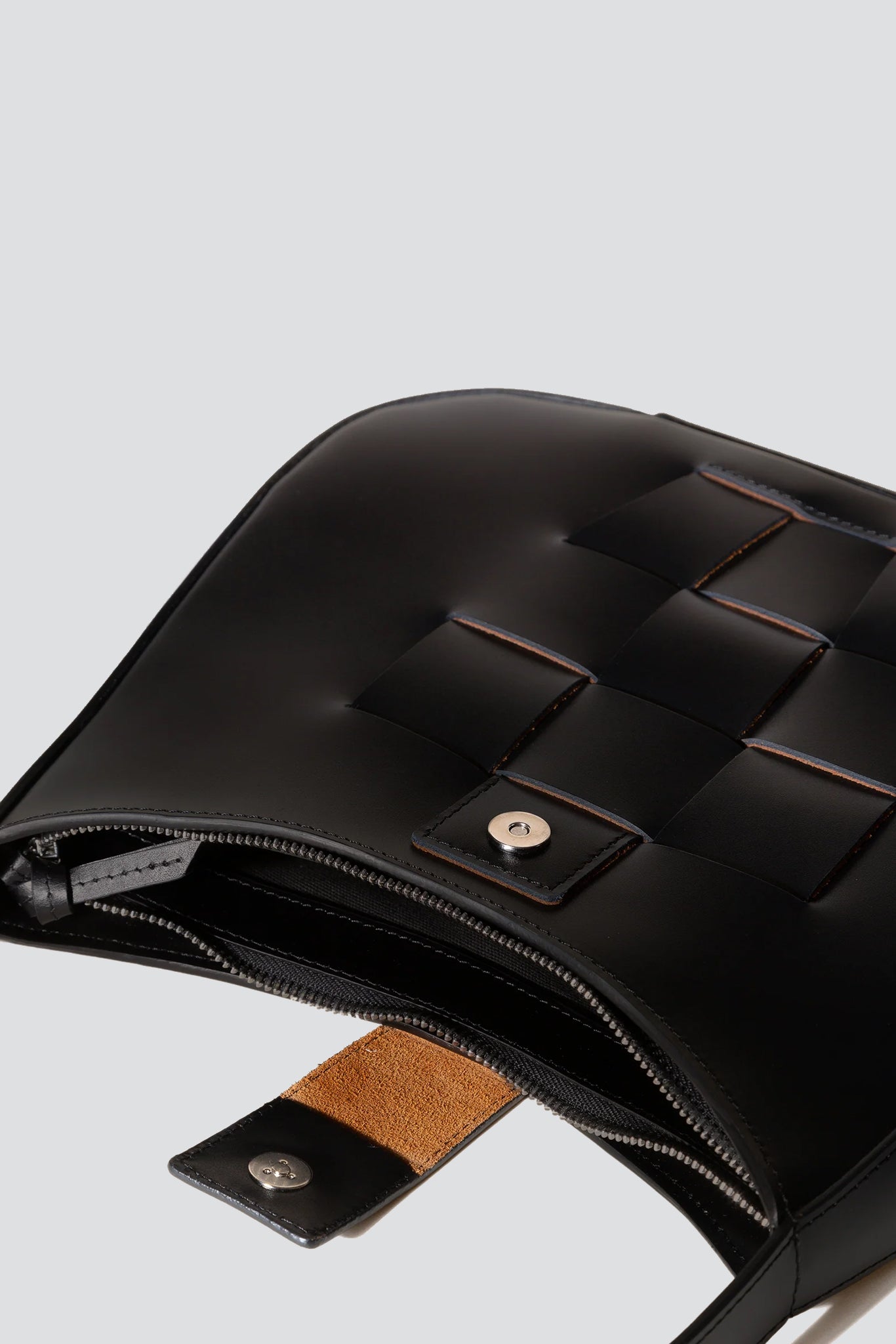 Black Leather Bauza Shoulder Bag