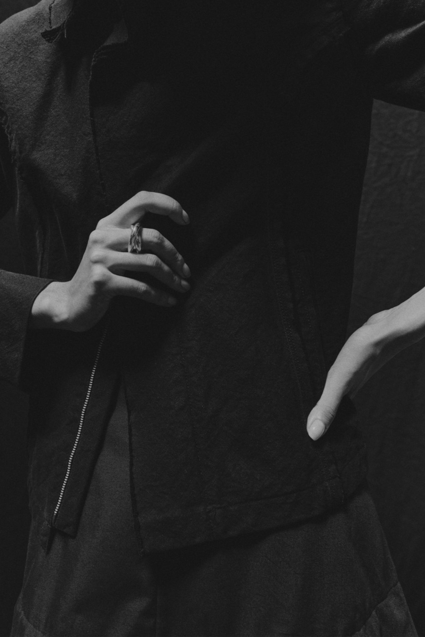 Sterling Silver Block 17 Ring