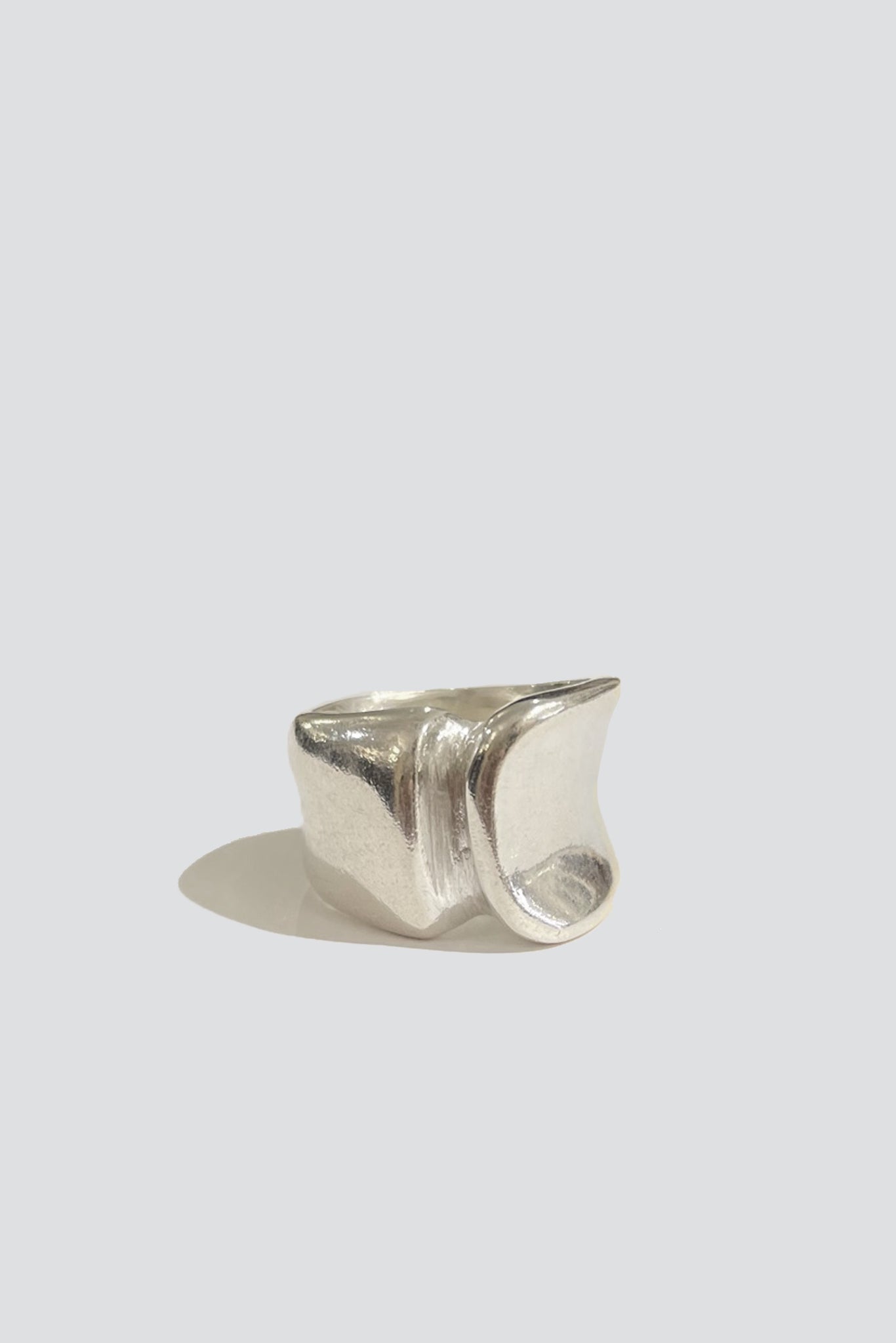 Sterling Silver Block One Ring