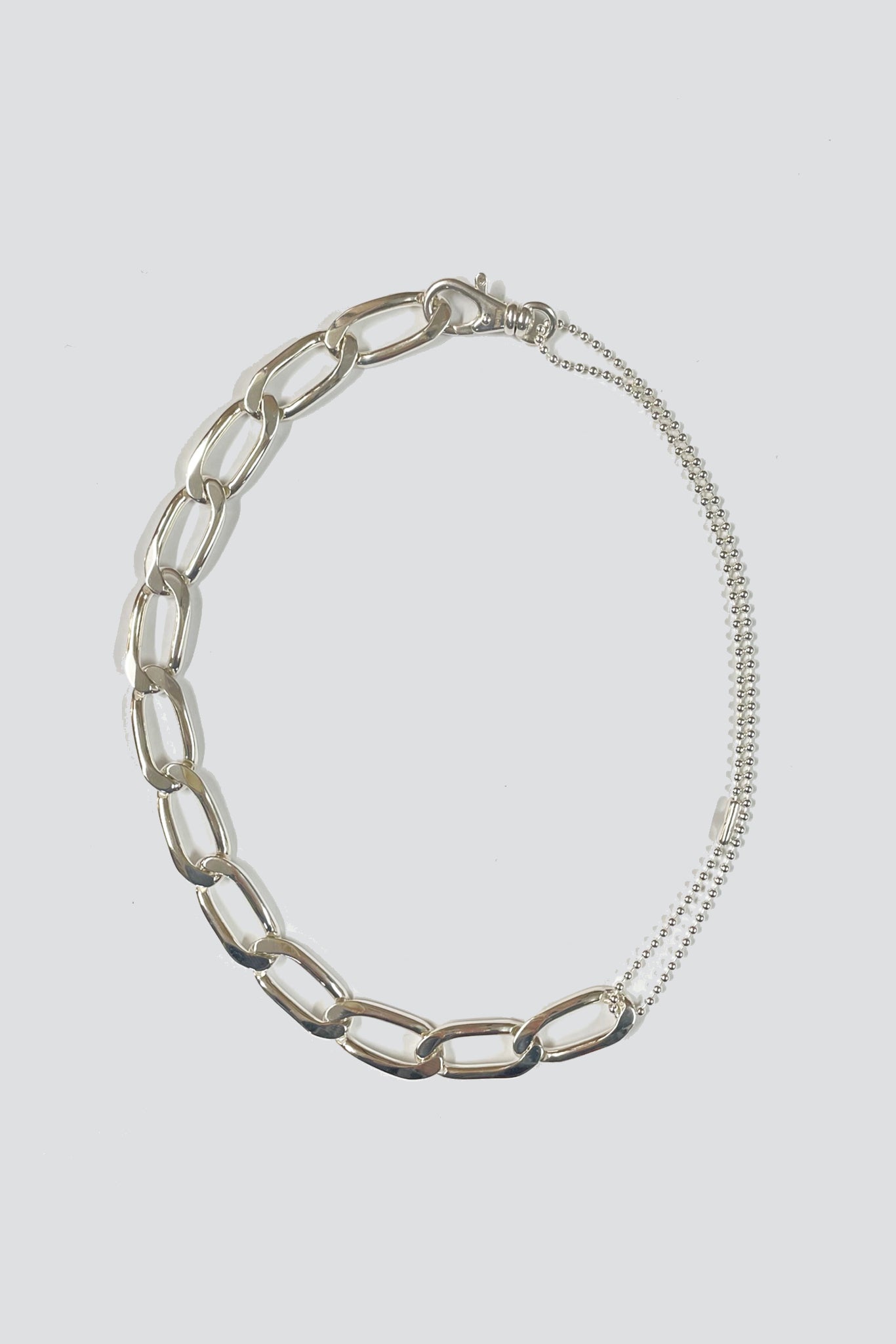 Sterling Silver Box Racer Choker