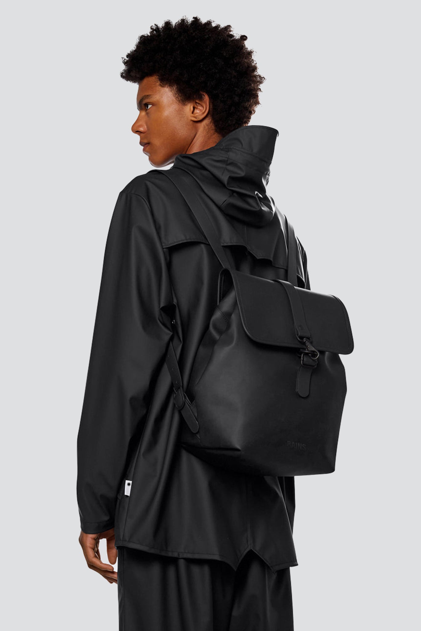 Black Bucket Backpack
