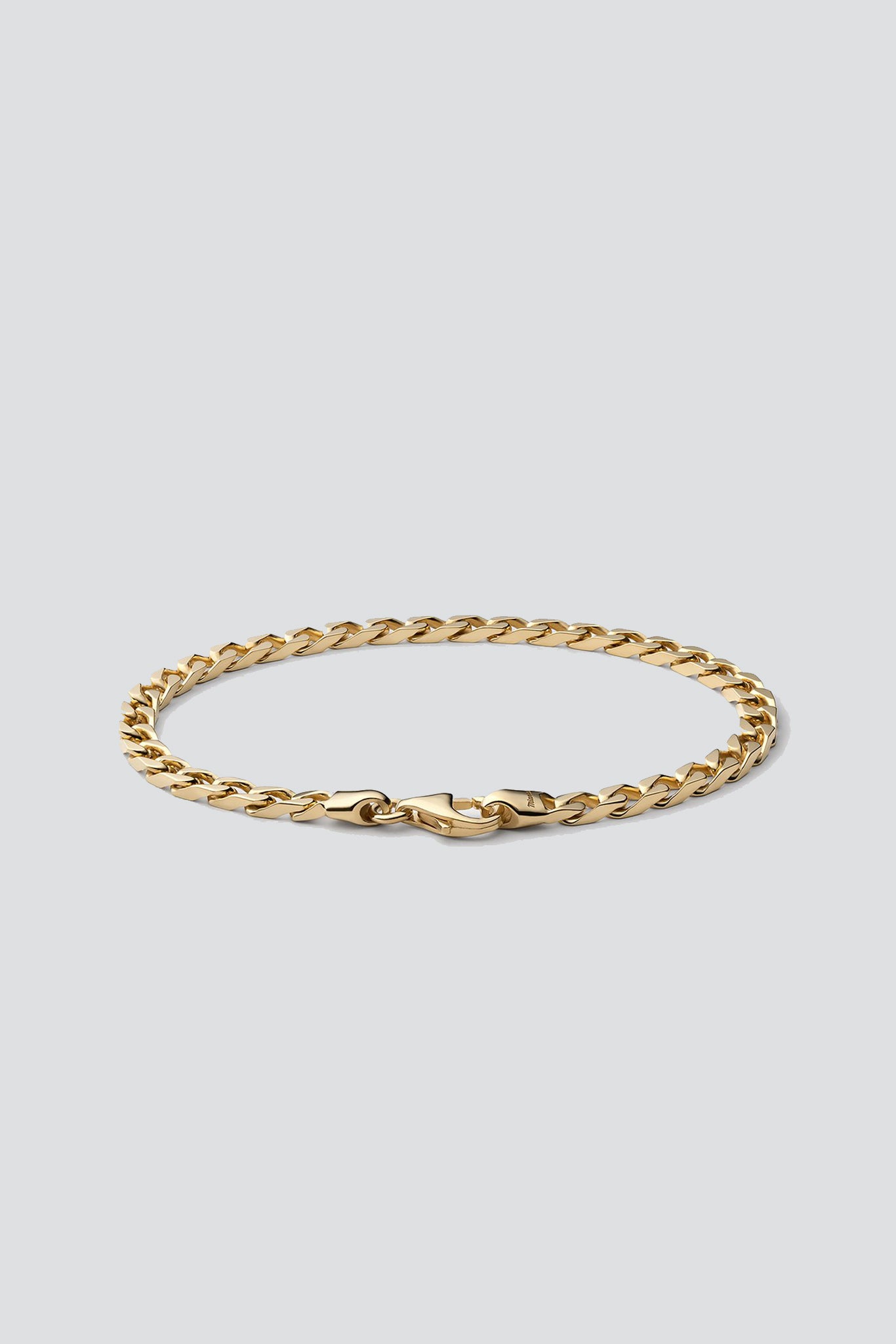 Gold Vermeil 4mm Cuban Chain Bracelet