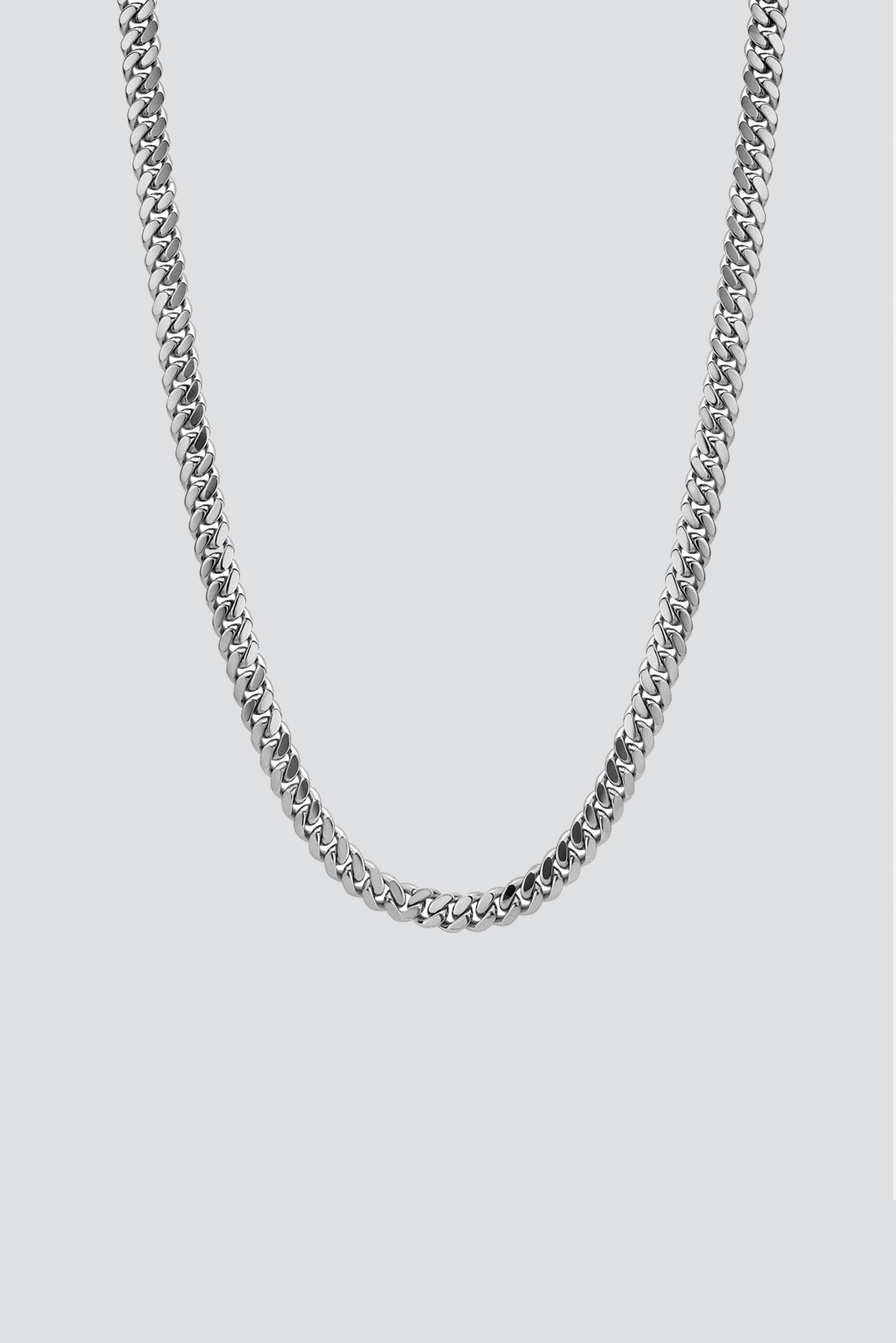 Sterling Silver 6.5mm Cuban Chain Necklace