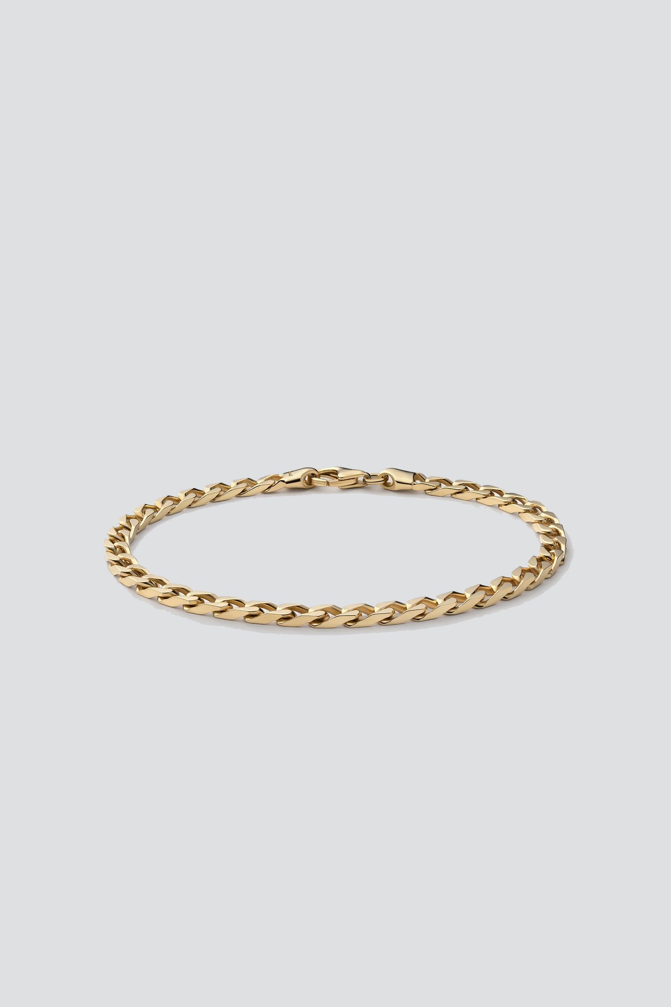 Gold Vermeil 4mm Cuban Chain Bracelet