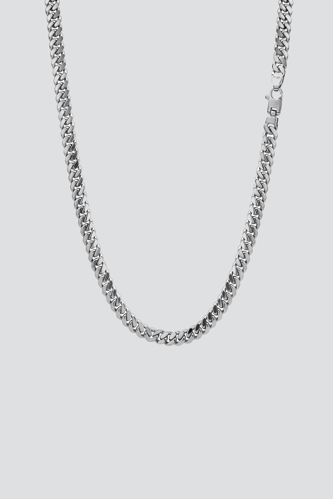 Sterling Silver 6.5mm Cuban Chain Necklace