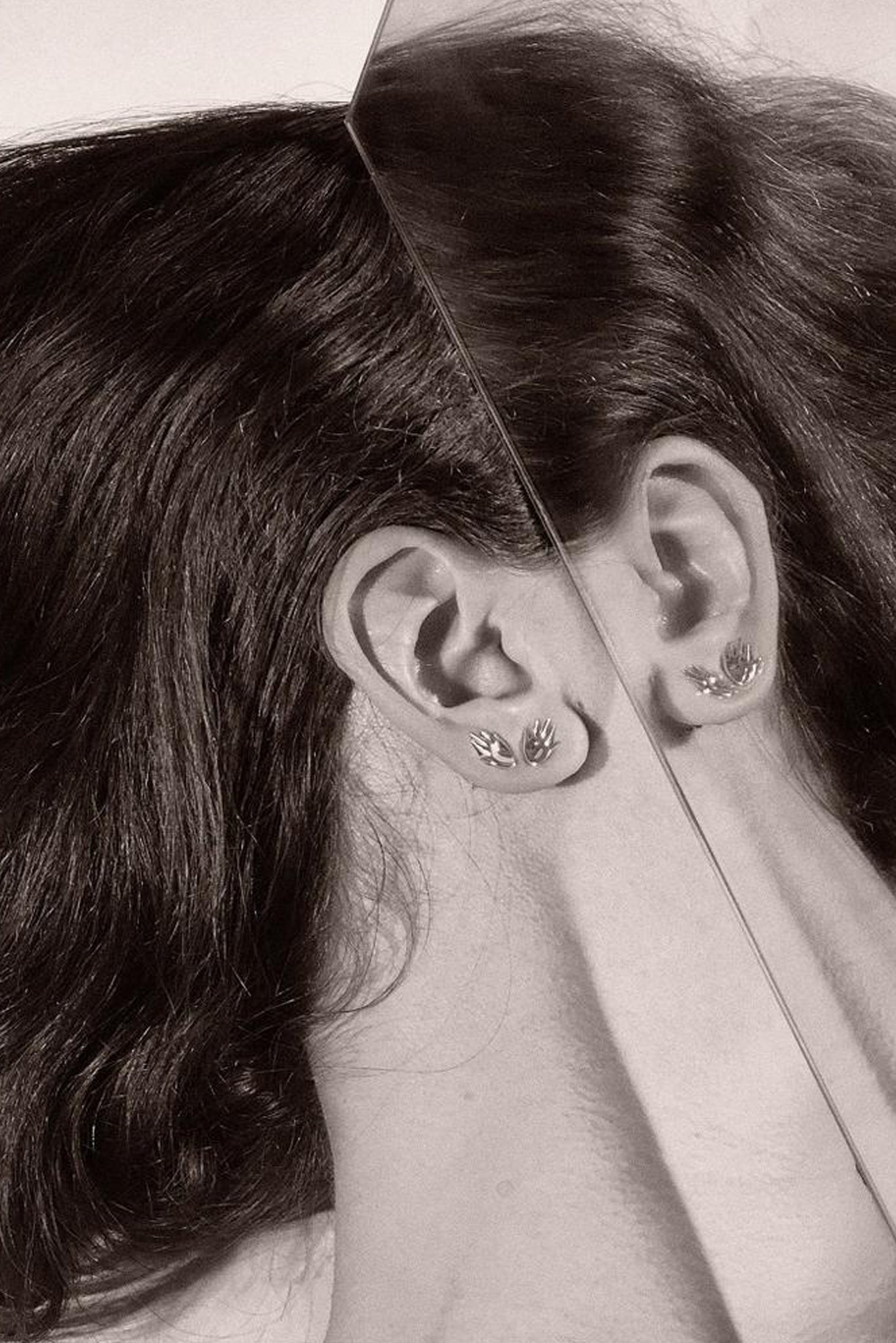 Sterling Silver Mini Dalí Studs