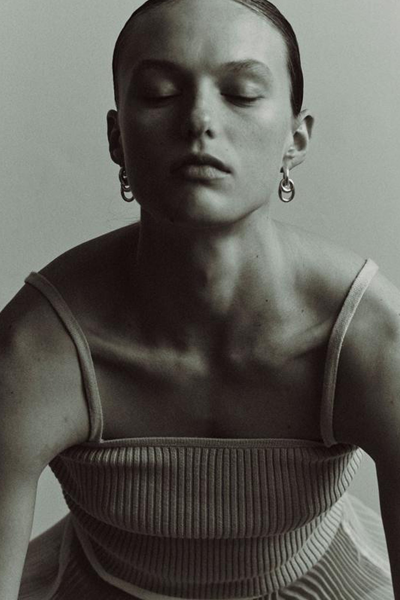 Sterling Silver Ellipses Hoops