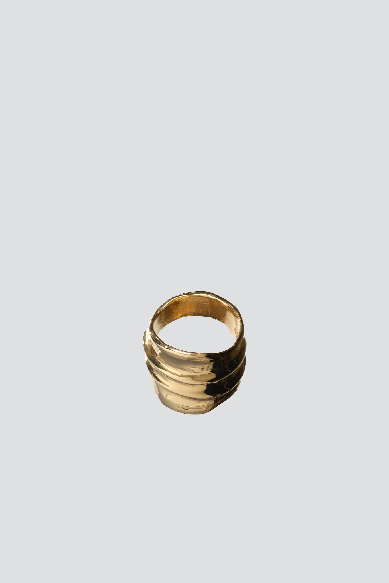 Gold Block 5 Ring