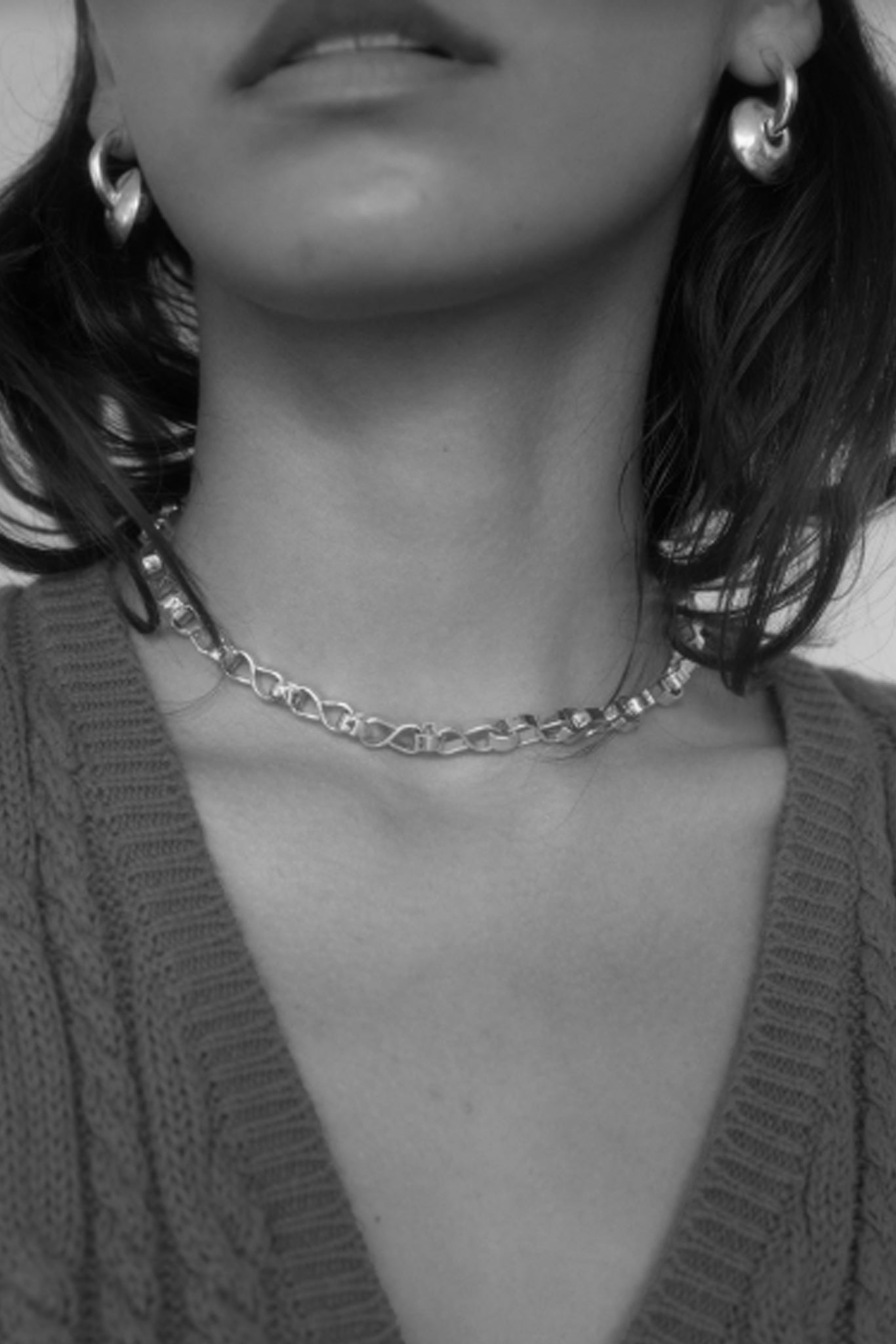 Sterling Silver Heavy Link Necklace