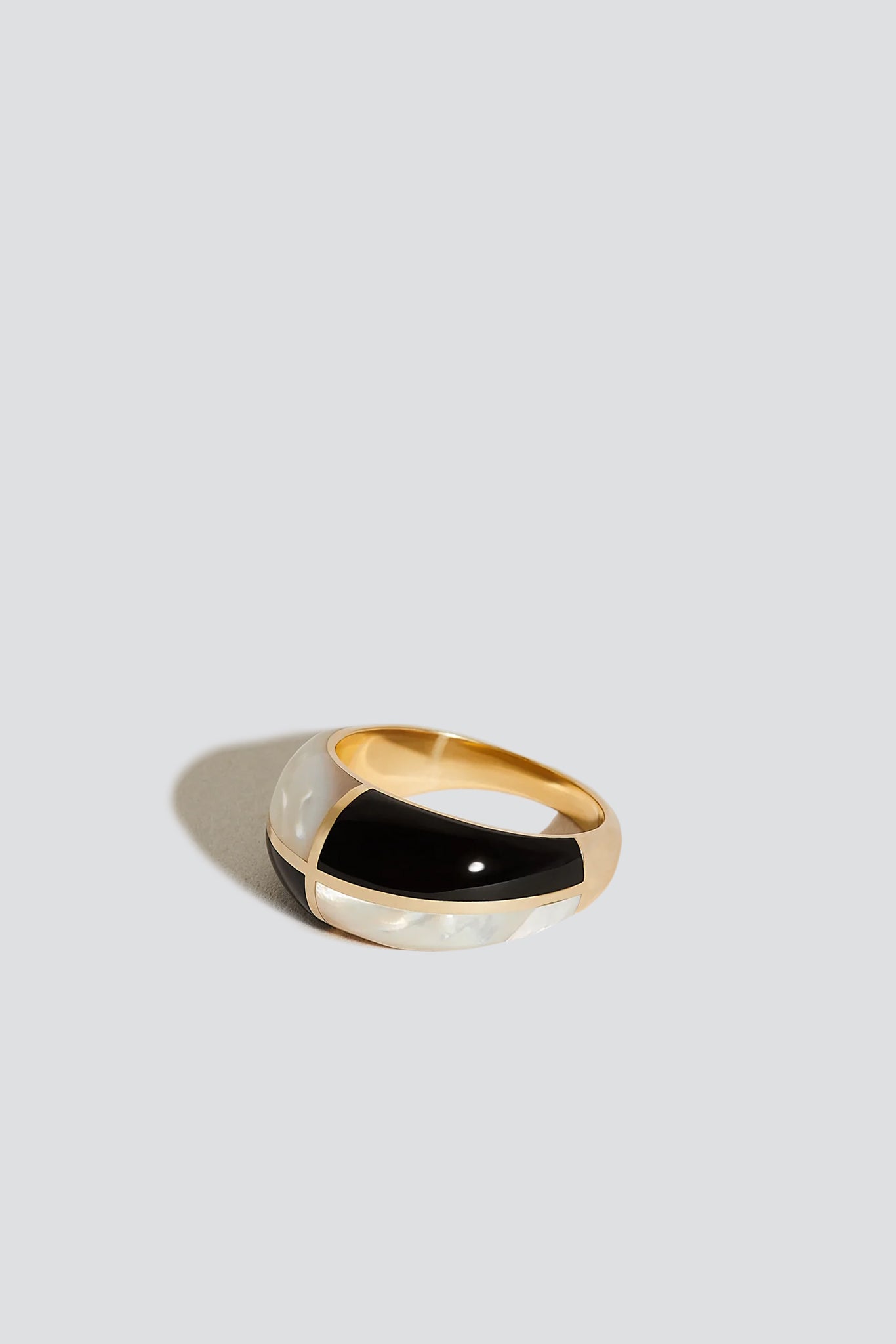 14K Gold Form Inlay Ring II