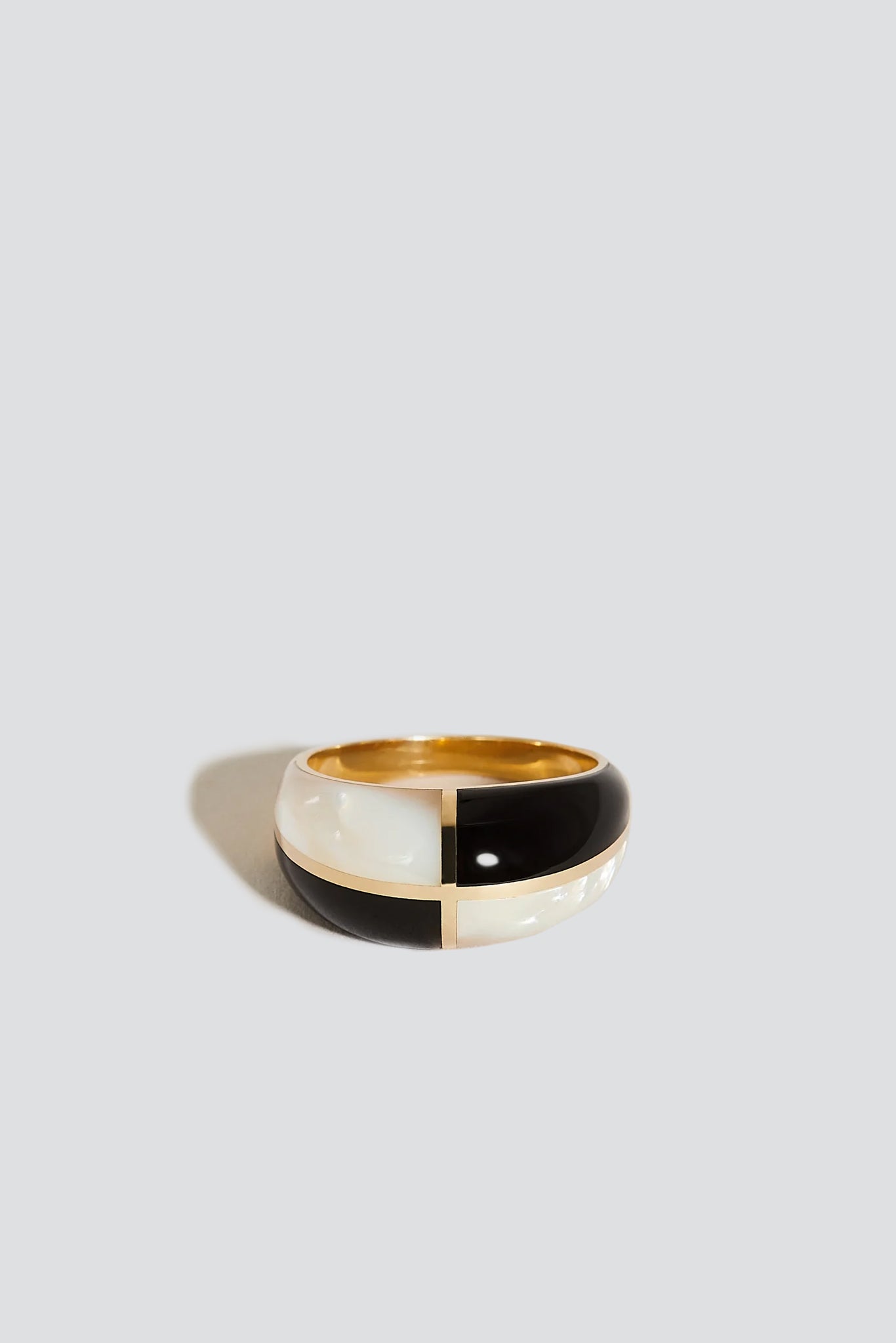 14K Gold Form Inlay Ring II