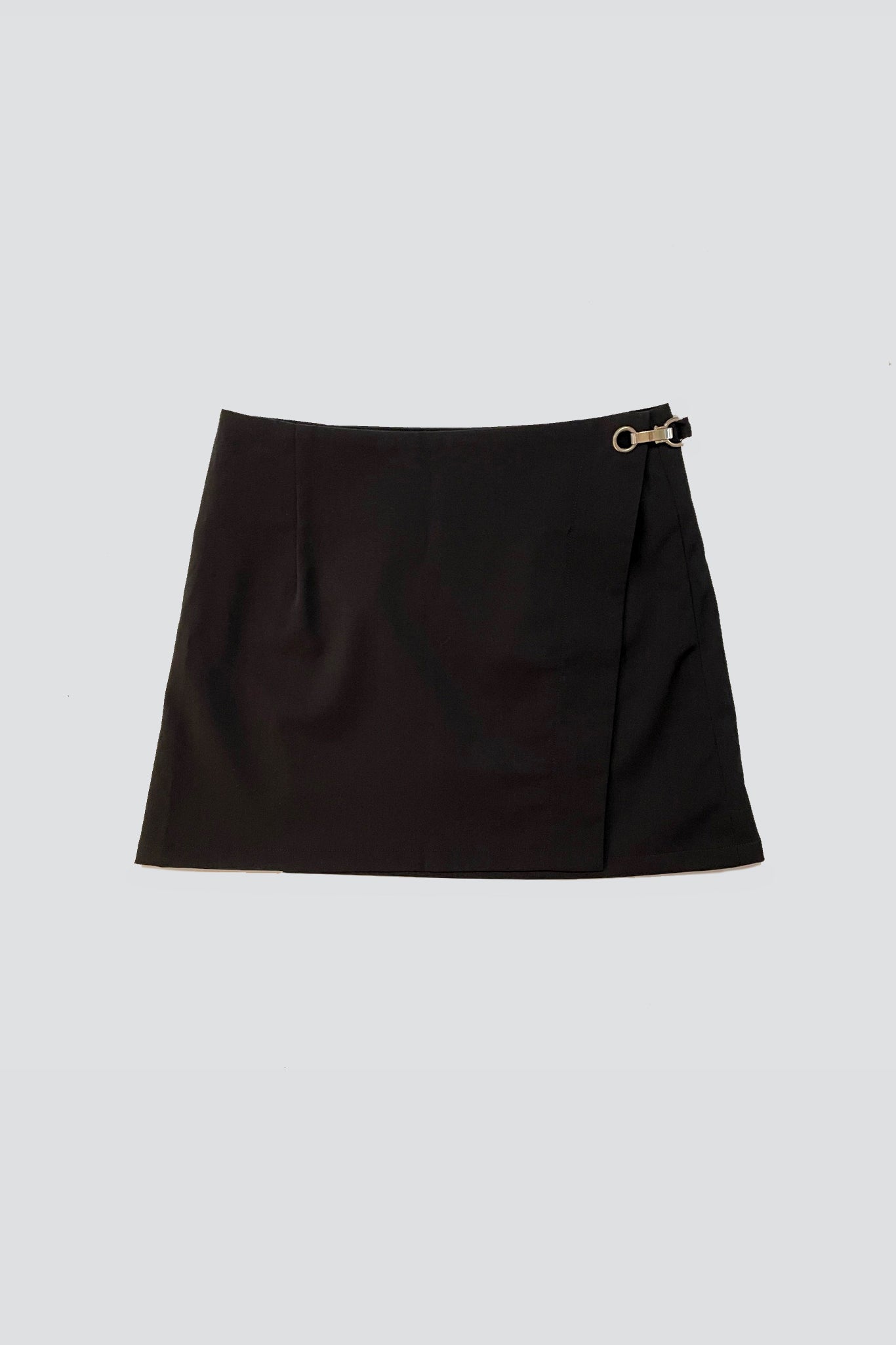Black Suiting Mini Skirt