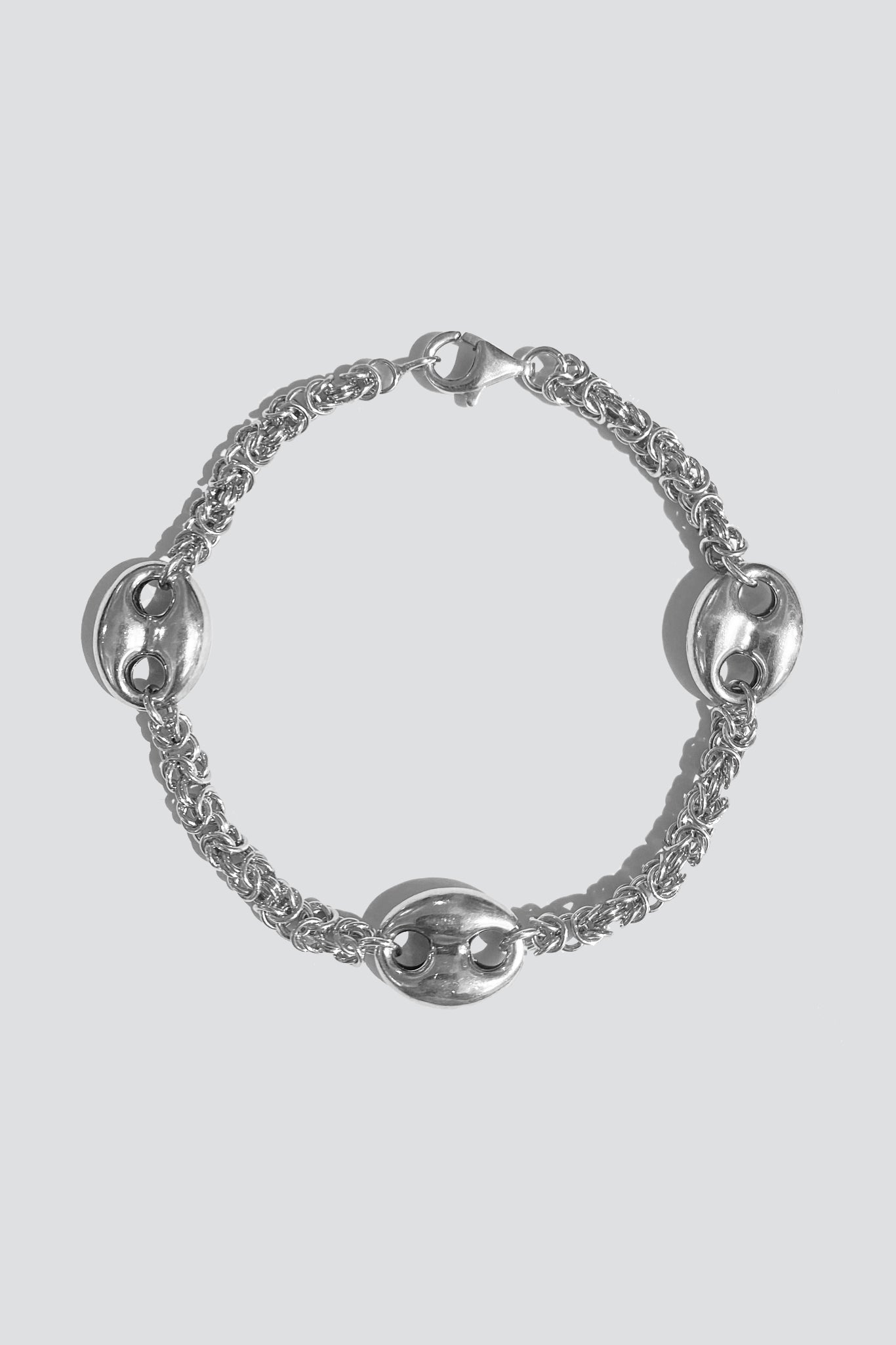Sterling Silver Mixed Link Mariner Chain