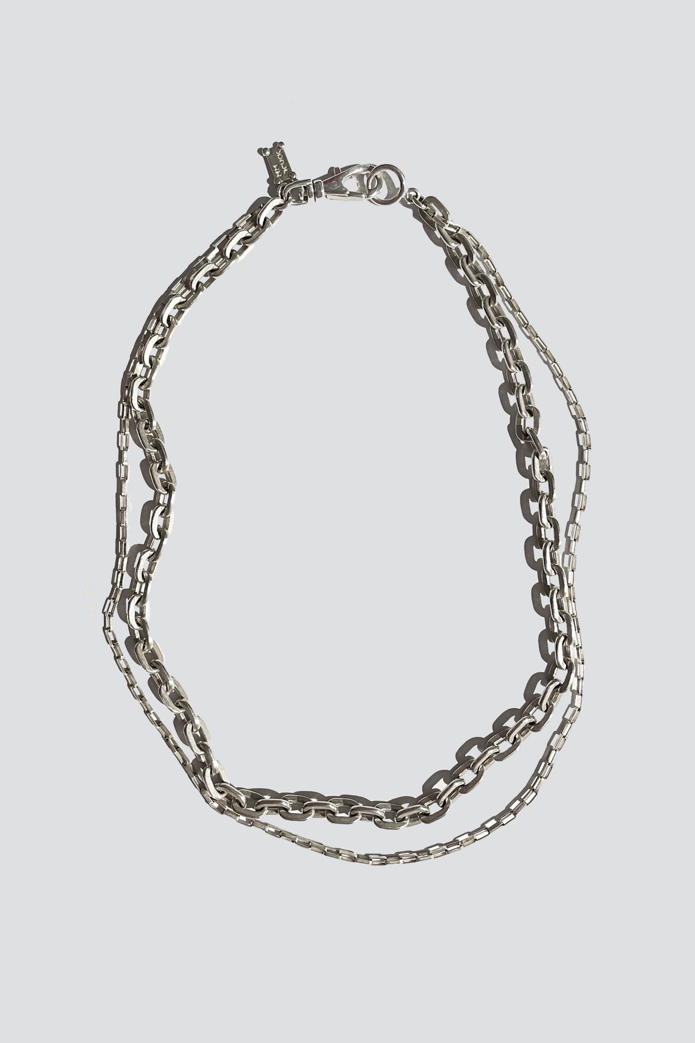 Sterling Double Chain Necklace