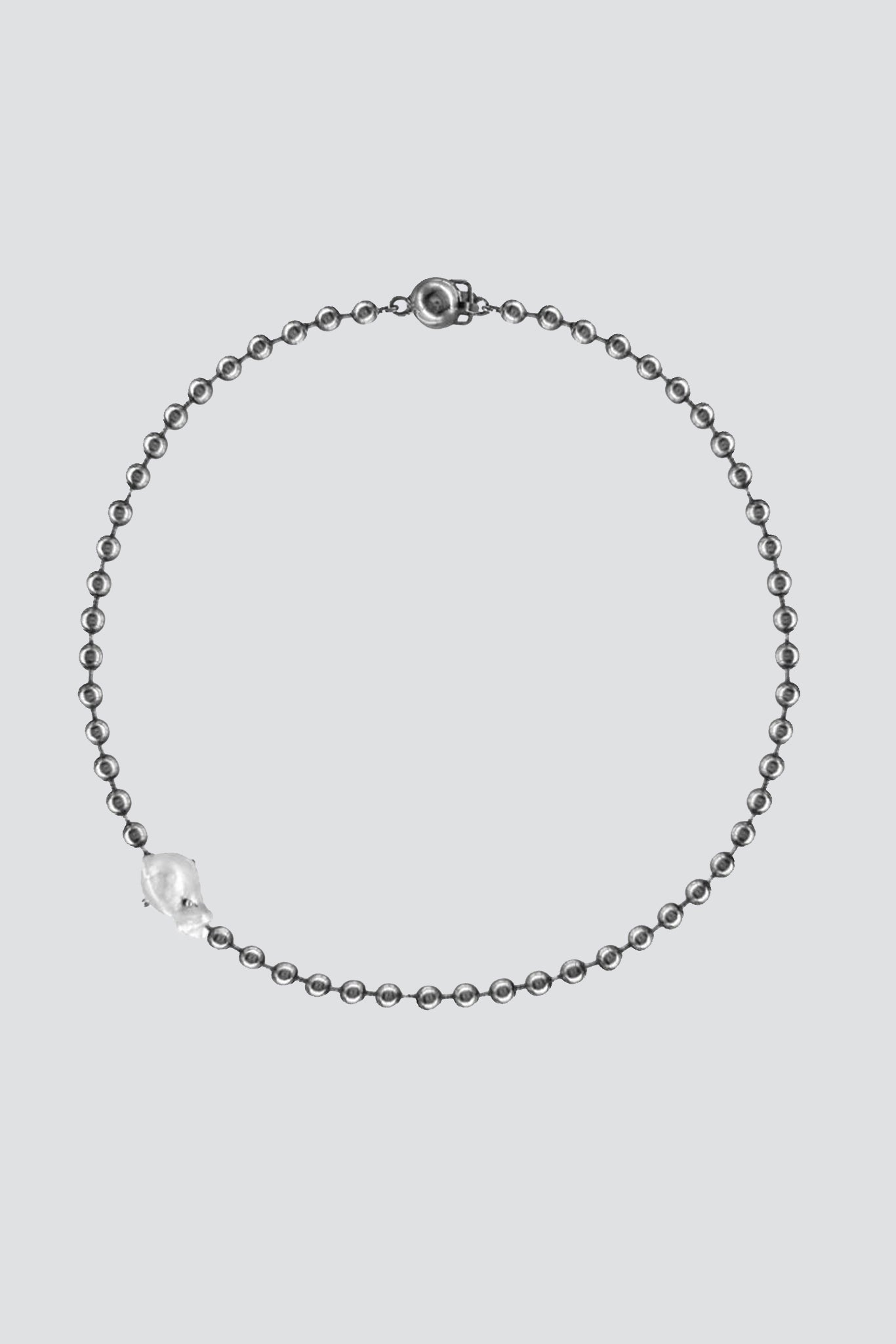 Sterling Silver Perlita Necklace - One Pearl