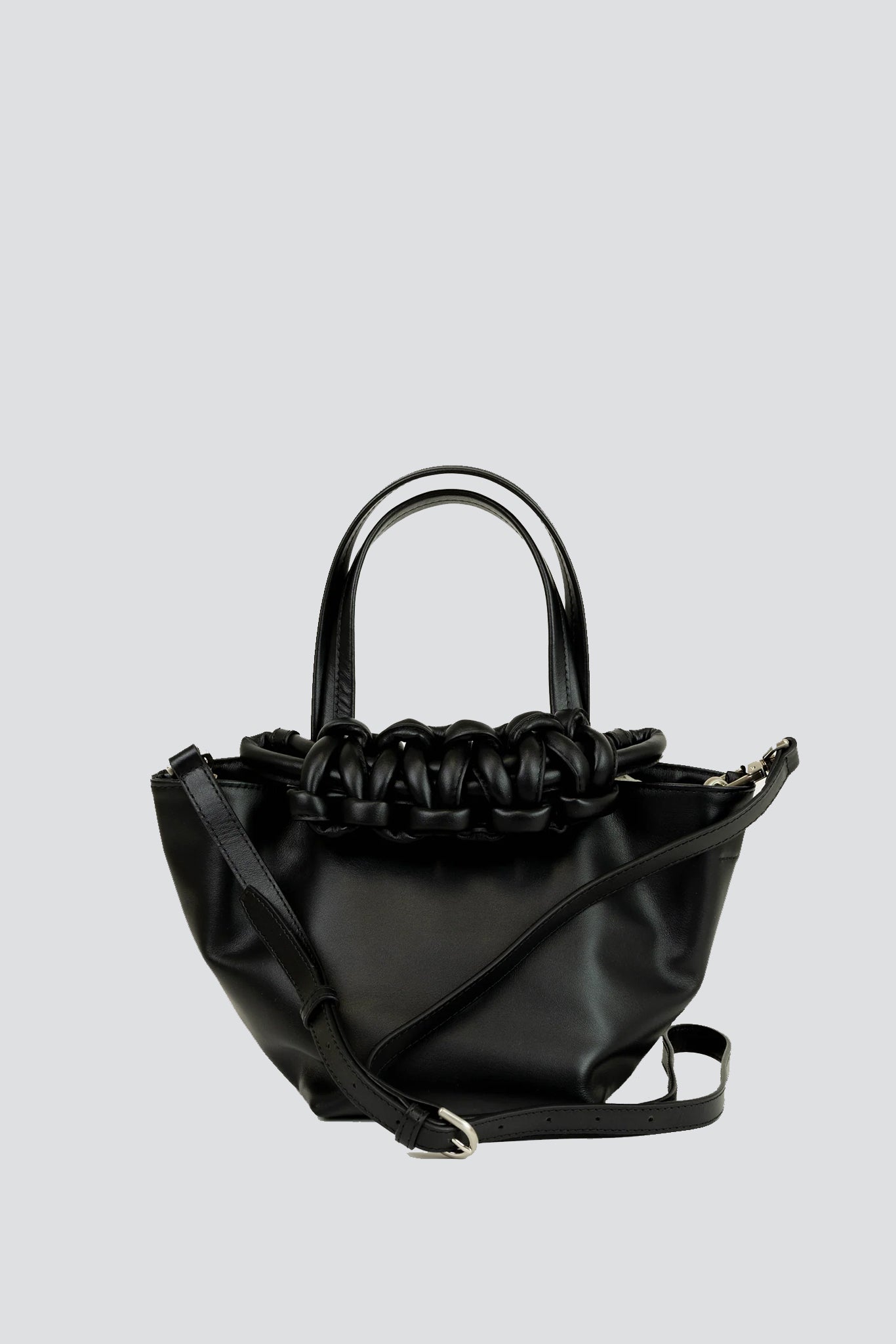 Black Leather Pazar Chisai Tote