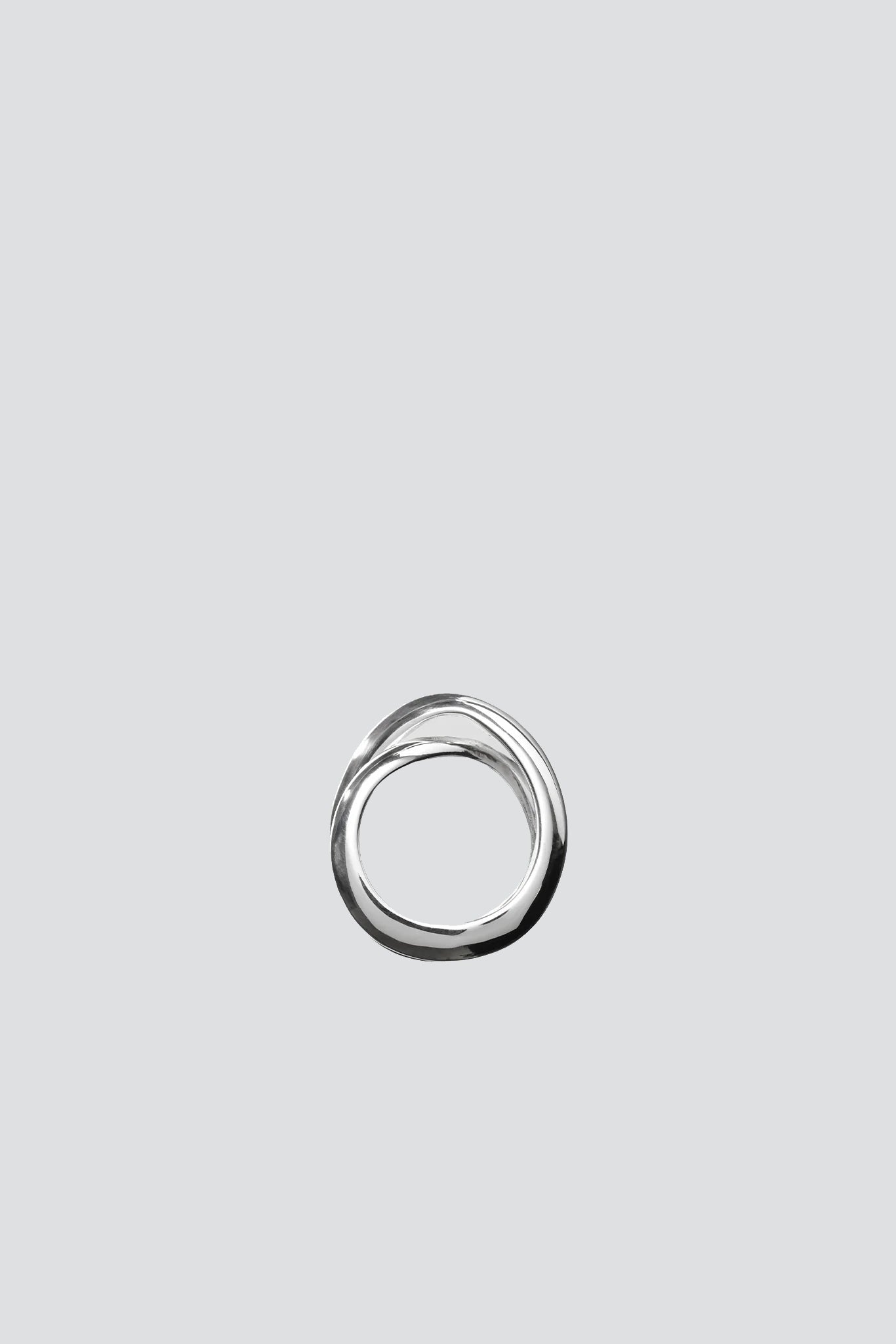 Sterling Silver Block 17 Ring