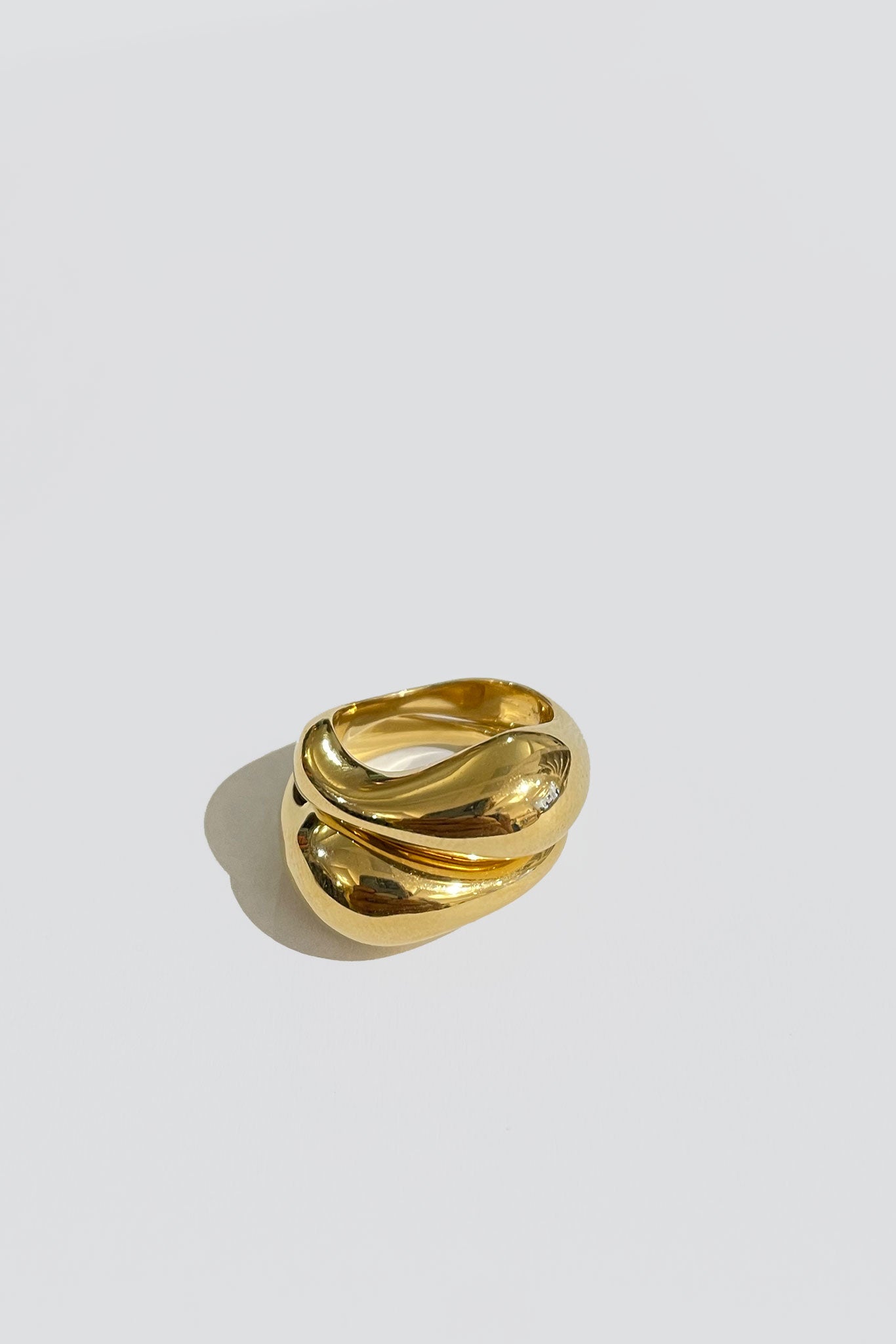 18k Gold Vermeil Eva Double Set Ring