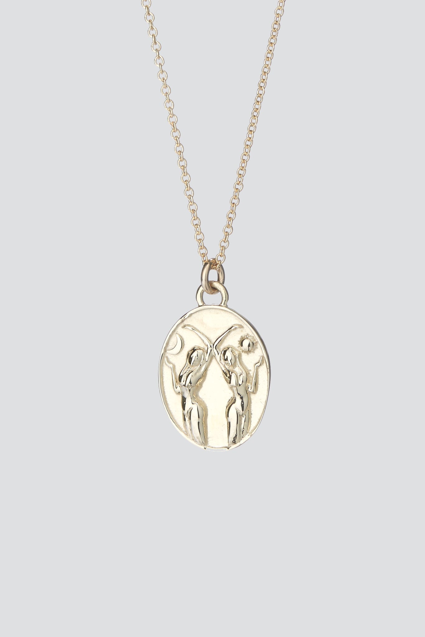 Gold Gemini Necklace