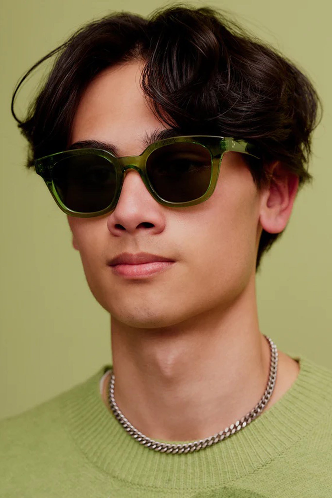 Sunglasses in Green Acetate