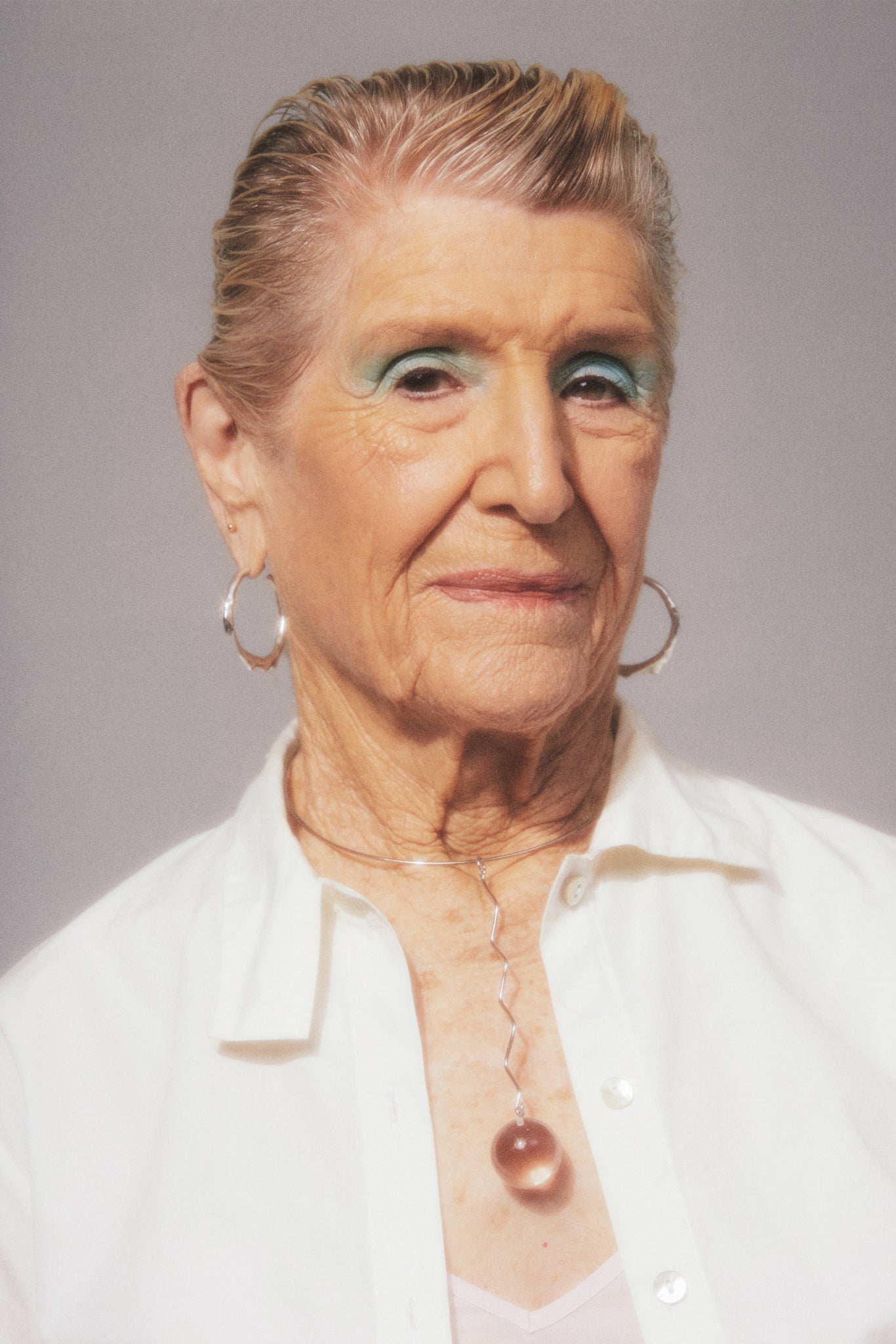 Sterling Wet Look Hoops